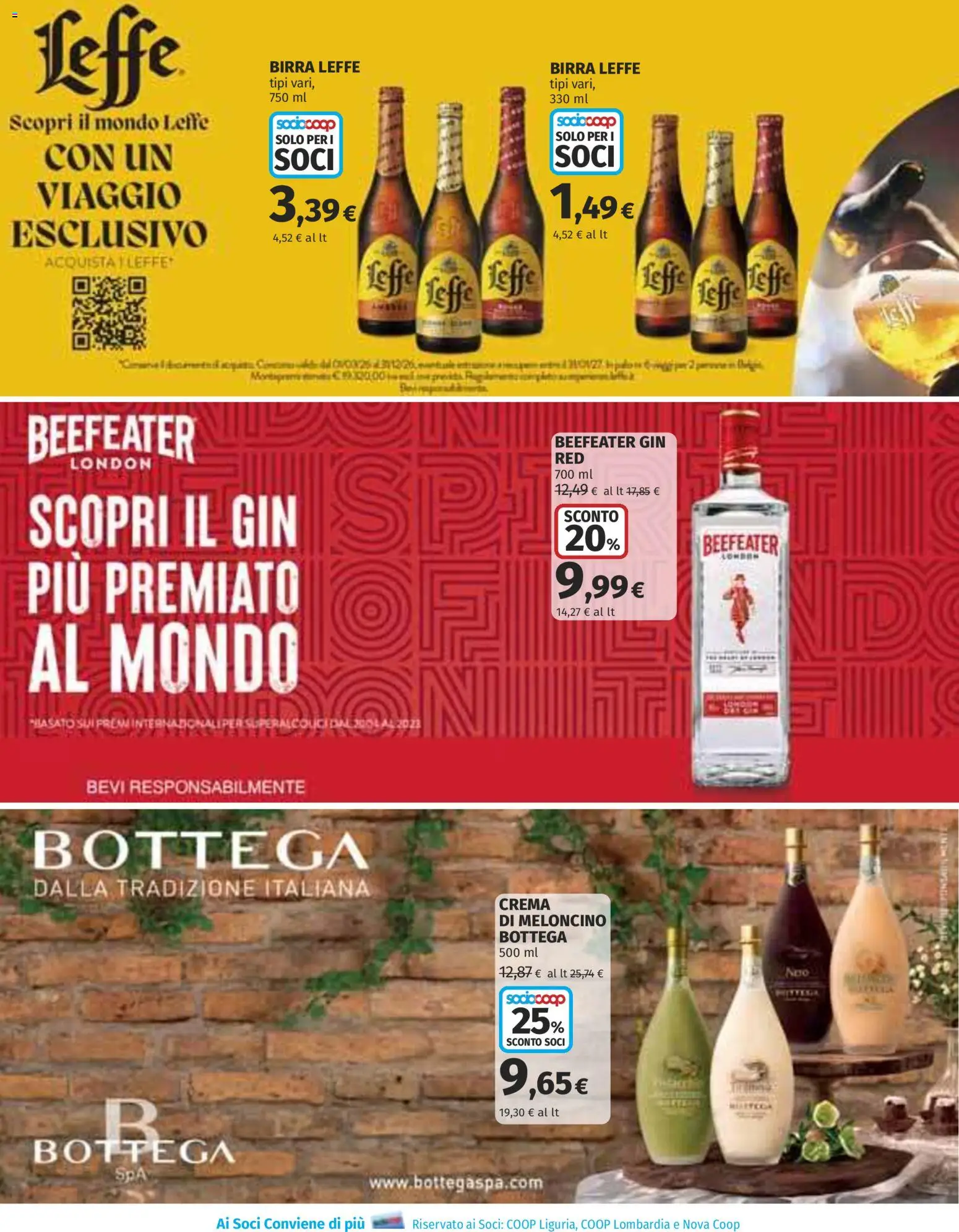 Anteprima dell'opuscolo Ipercoop volantino Extra offerte dal negozio Ipercoop valido da 22/10/2026 - Crema, Birra, Gin, Birra Leffe