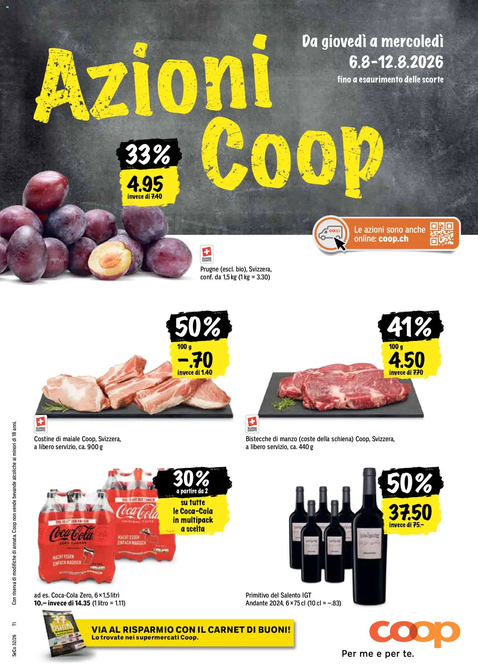 Vorschau des Merkblatts Coop aktionen IT vom Shop Coop gültig von 06.08.2026 bis 12.08.2026
