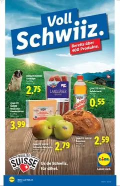 Vorschau des Merkblatts Lidl aktionen Qualité Suisse vom Shop Lidl gültig von 30.04.2026 bis 06.05.2026