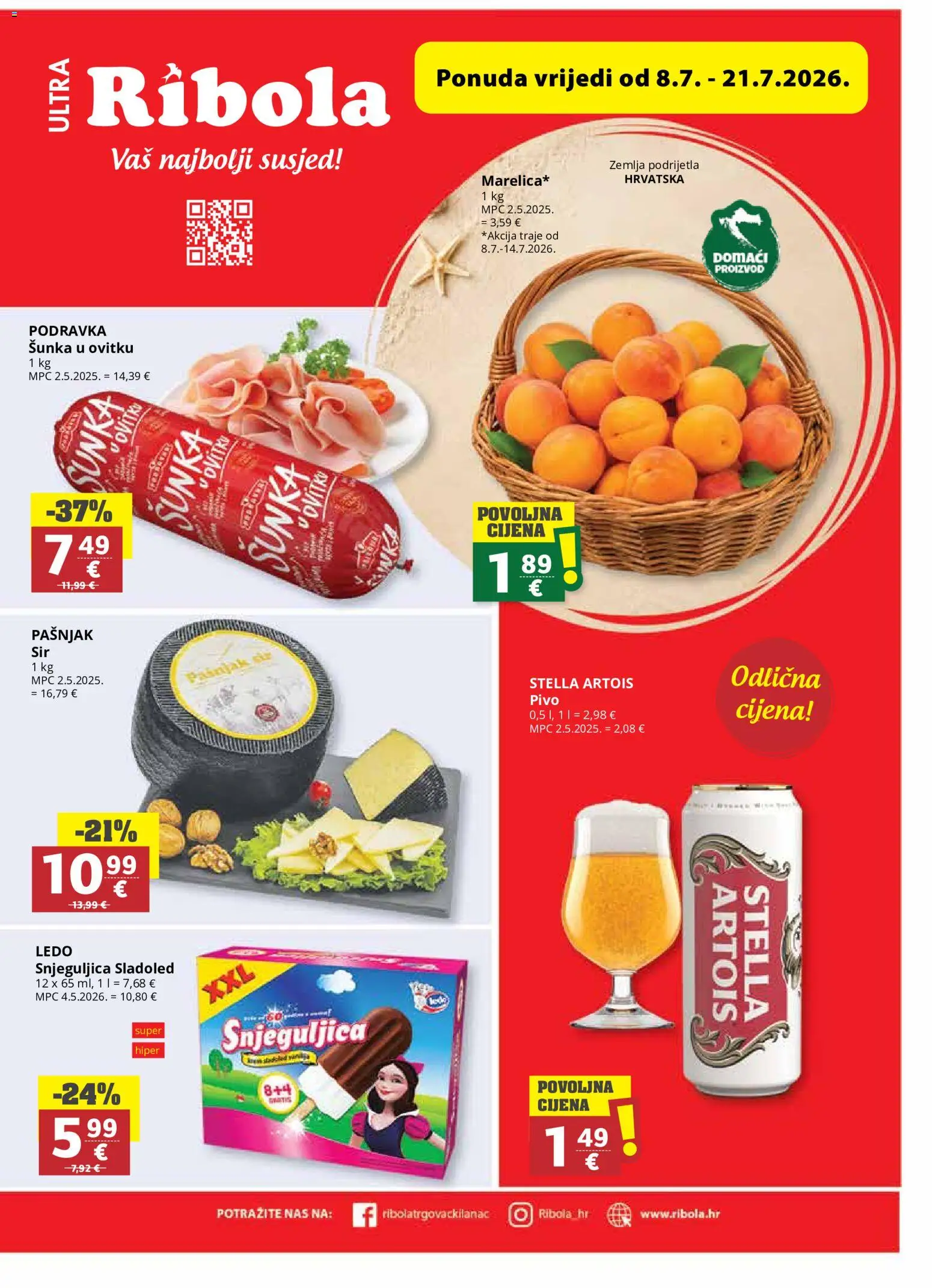 Pregled letka Ribola Katalog trgovine Ribola vrijedi od 08.07.2026