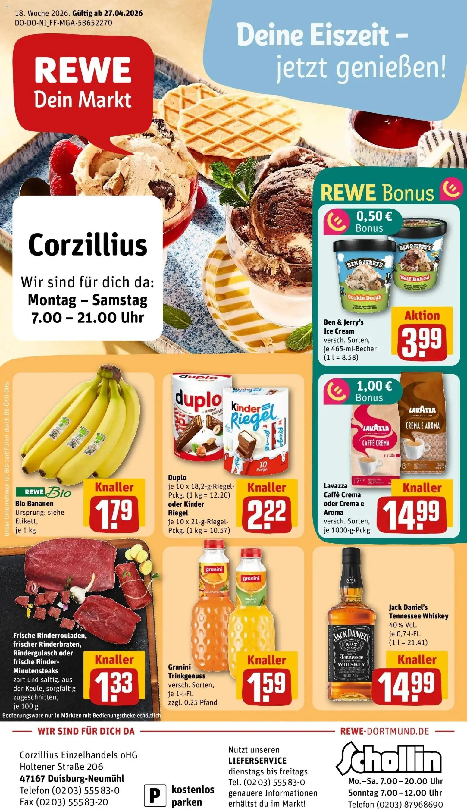 Vorschau von dem Prospekt des Geschäftes Rewe, gültig ab dem 27.04.2026