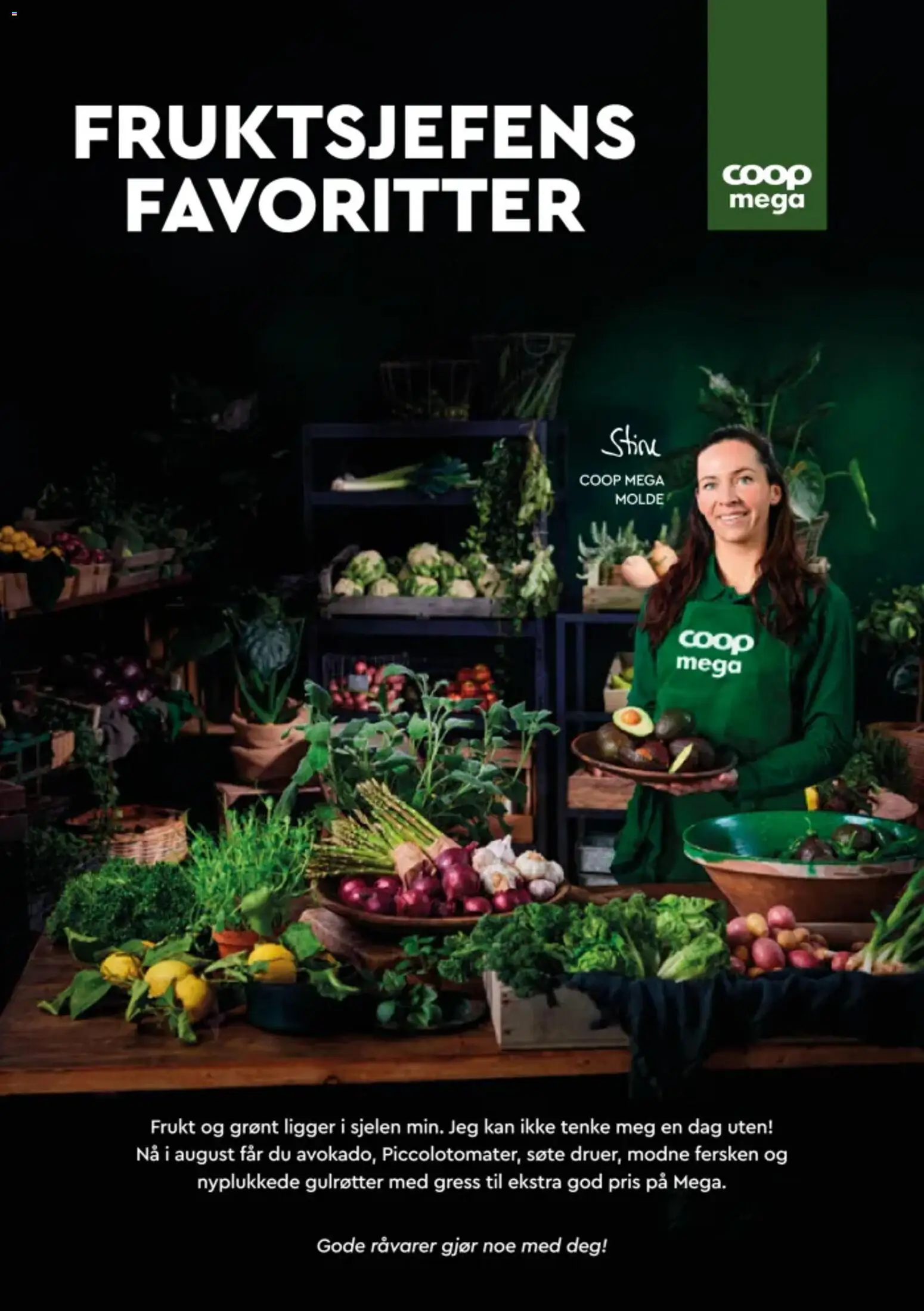 Forhåndsvis Coop Mega kundeavis Fruktsjefens favoritter fra butikk Coop Mega gyldig fra 13/08/2026