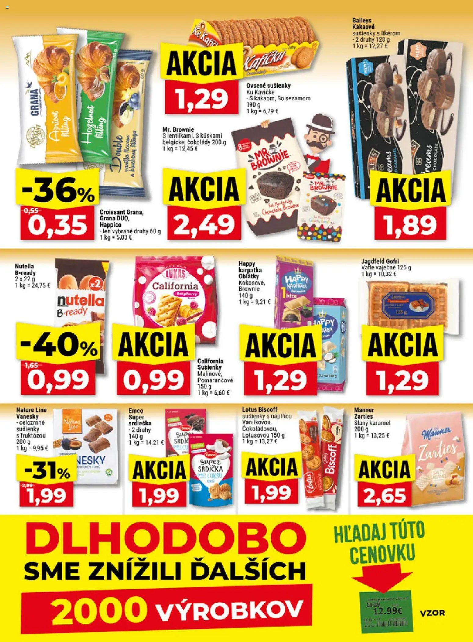 Náhľad Klas letáku platného od 07.09.2026 - Lotus, Baileys, Croissant, Nutella, Vafle, Sušienky, Oblátky