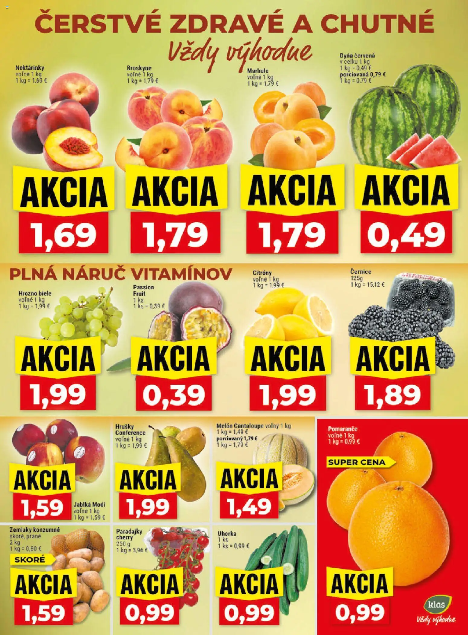 Náhľad Klas letáku platného od 10.08.2026
