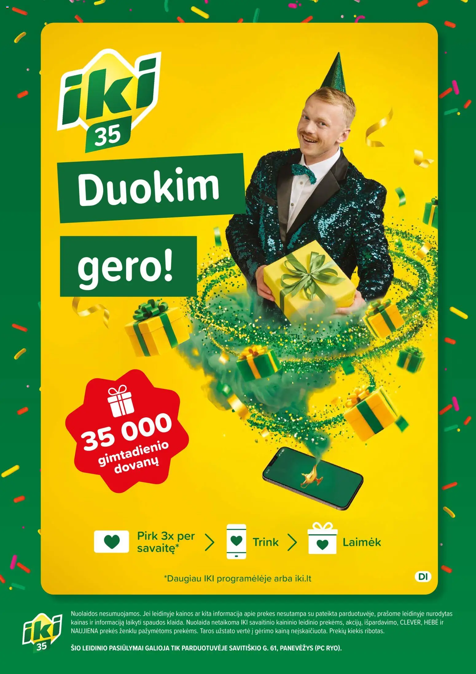 IKI parduotuvės leidinio IKI leidinys - Panevezys galiojančio nuo 2026.10.30 peržiūra