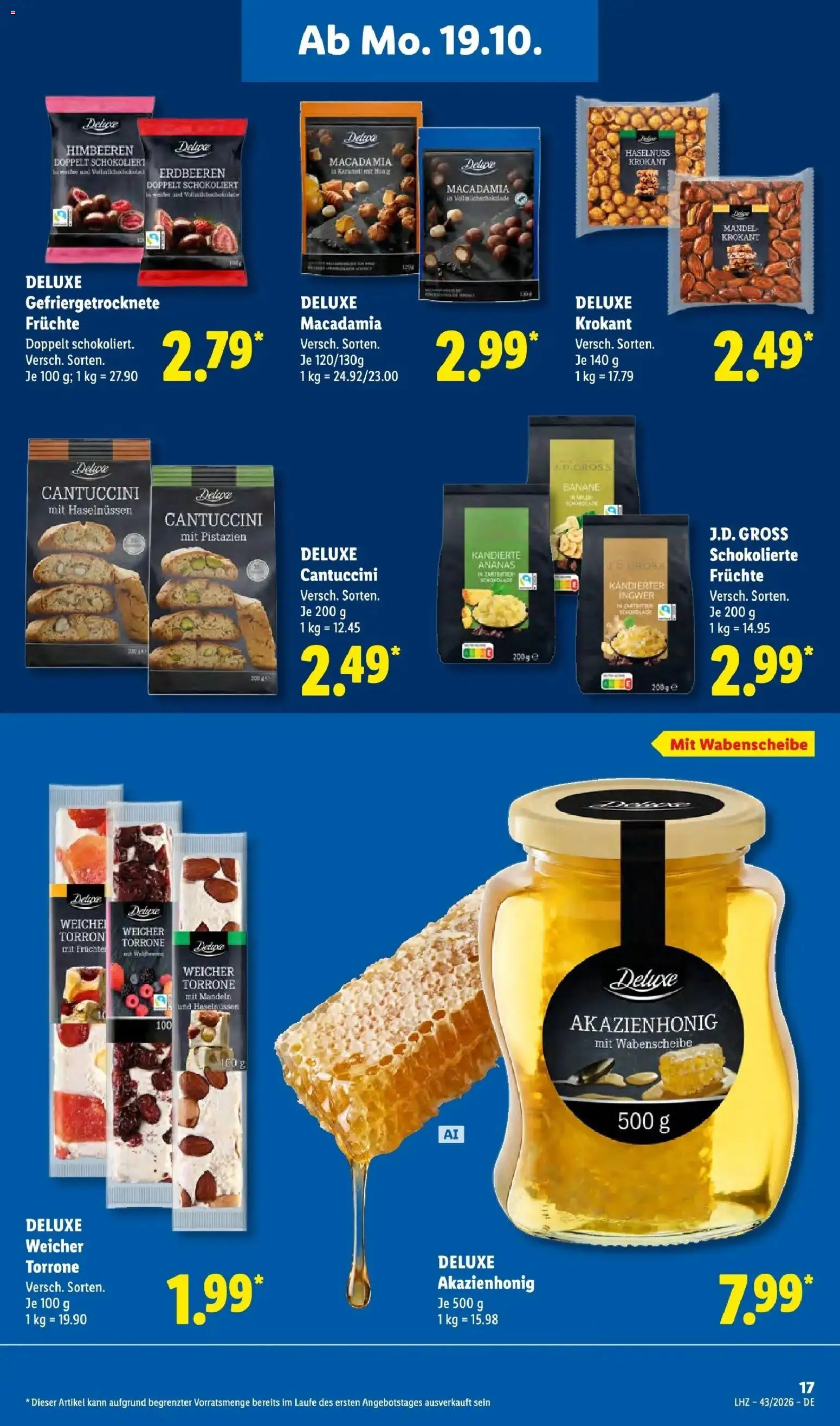 Vorschau von dem Prospekt des Geschäftes Lidl, gültig ab dem 19.10.2026