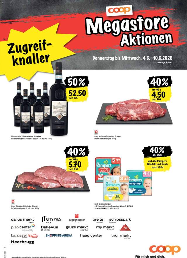 Neue Coop Aktionen ab 04.06.
