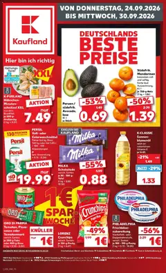 Vorschau von dem Prospekt des Geschäftes Kaufland, gültig ab dem 24.09.2026