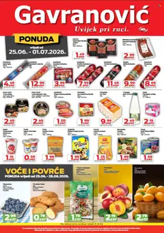 Pregled letka Gavranović Katalog trgovine Gavranović vrijedi od 25.06.2026