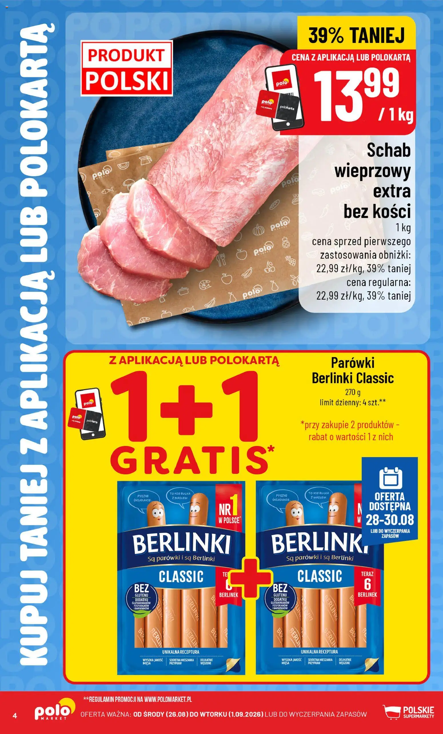 Pogląd gazetki "POLOmarket gazetka - Kupuj taniej" ze sklepu POLOmarket ważnej od 26.08.2026