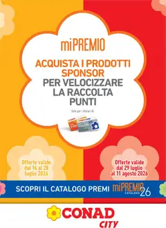 Anteprima dell'opuscolo Conad volantino Mi Premio City Lazio dal negozio Conad valido da 16/07/2026