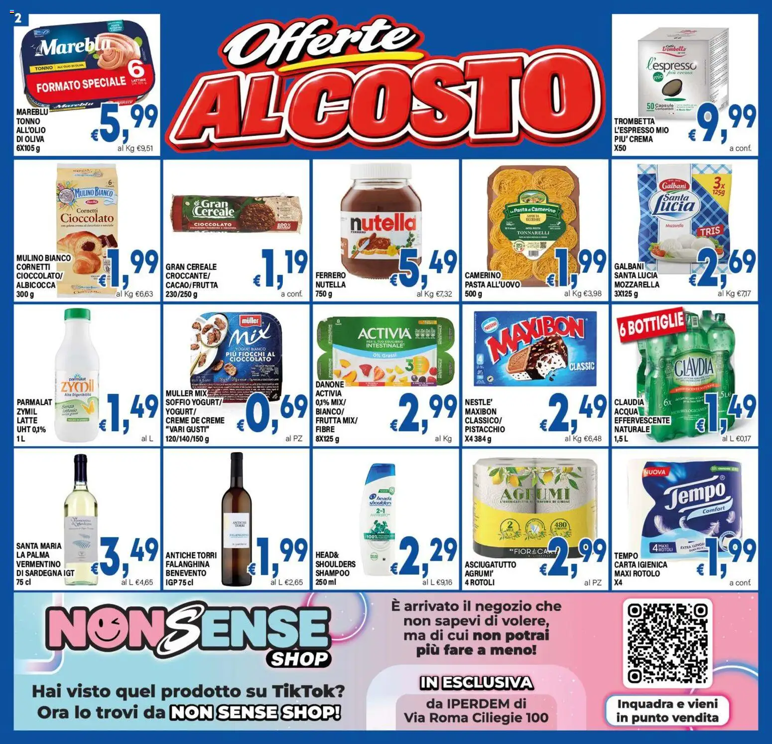 Anteprima dell'opuscolo DEM volantino dal negozio DEM valido da 23/10/2026 - Pasta, Latte, Shampoo, Yogurt, Carta igienica, Pistacchio, Fiocchi, Agrumi
