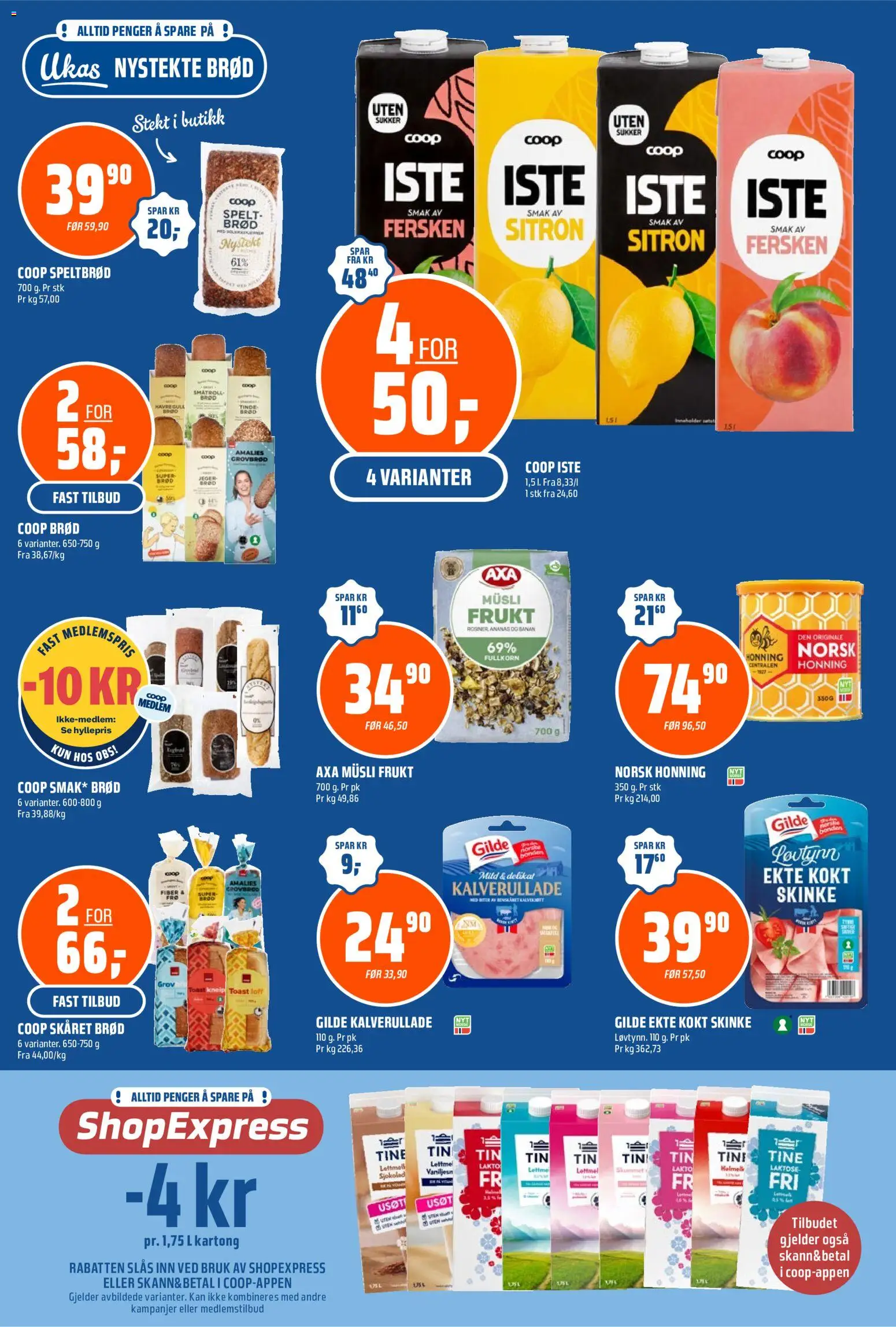 Forhåndsvis Coop Obs kundeavis fra butikk Coop Obs gyldig fra 24/08/2026