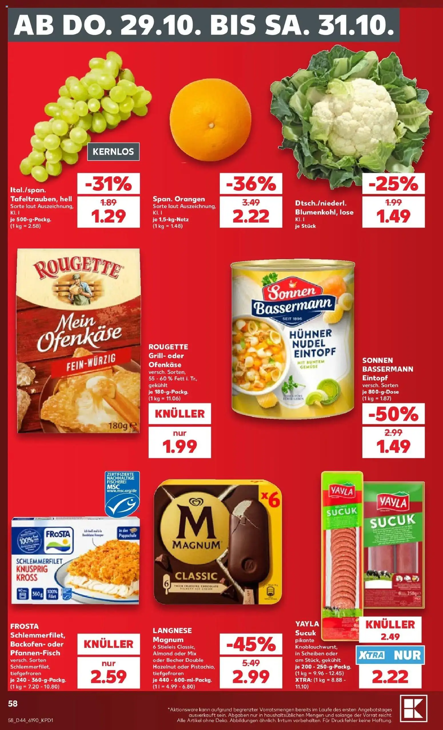 Vorschau von dem Prospekt des Geschäftes Kaufland, gültig ab dem 26.10.2026