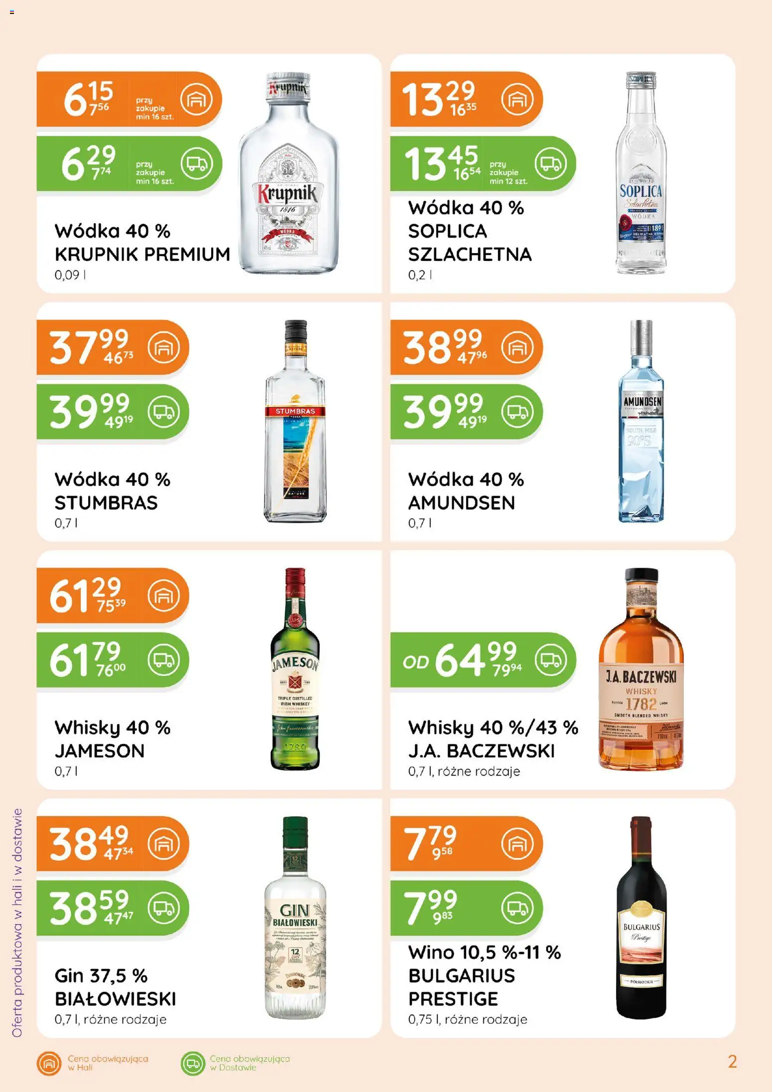 Pogląd gazetki "Eurocash gazetka - Ofensywa Alkoholowa" ze sklepu Eurocash ważnej od 01.10.2026 - Whisky, Wino, Wódka, Gin, Jameson, Baczewski whisky, Soplica wódka, Irish whiskey