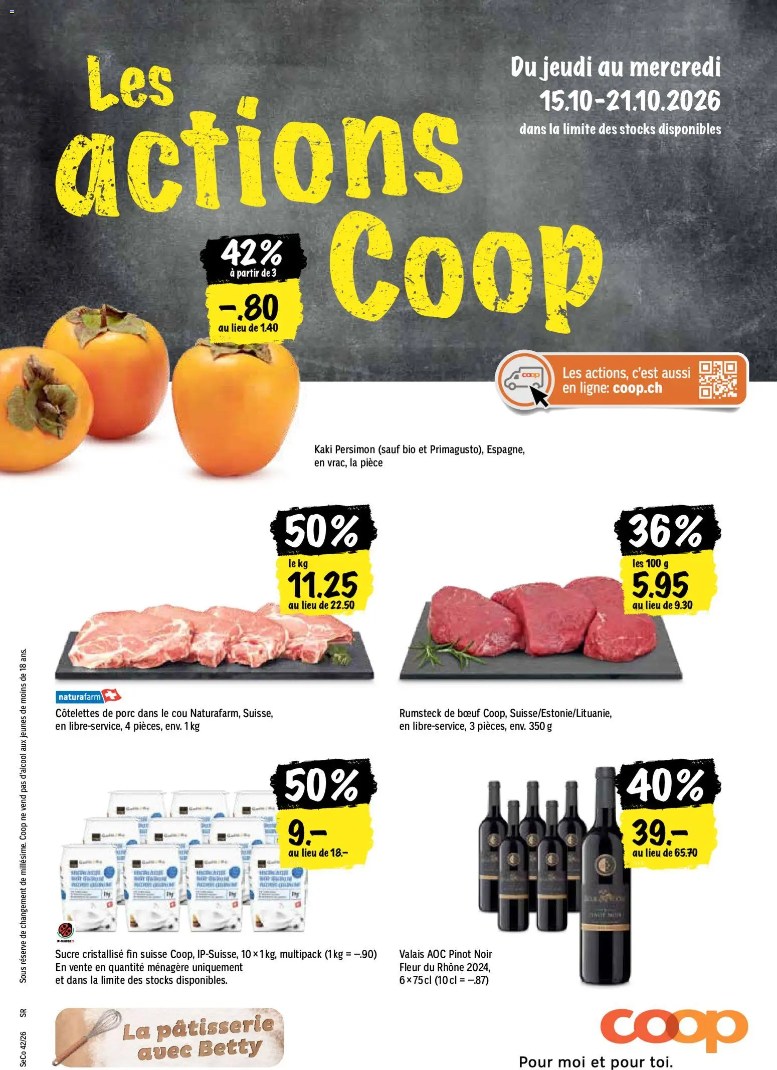 Vorschau des Merkblatts Coop aktionen FR vom Shop Coop gültig von 15.10.2026 bis 21.10.2026