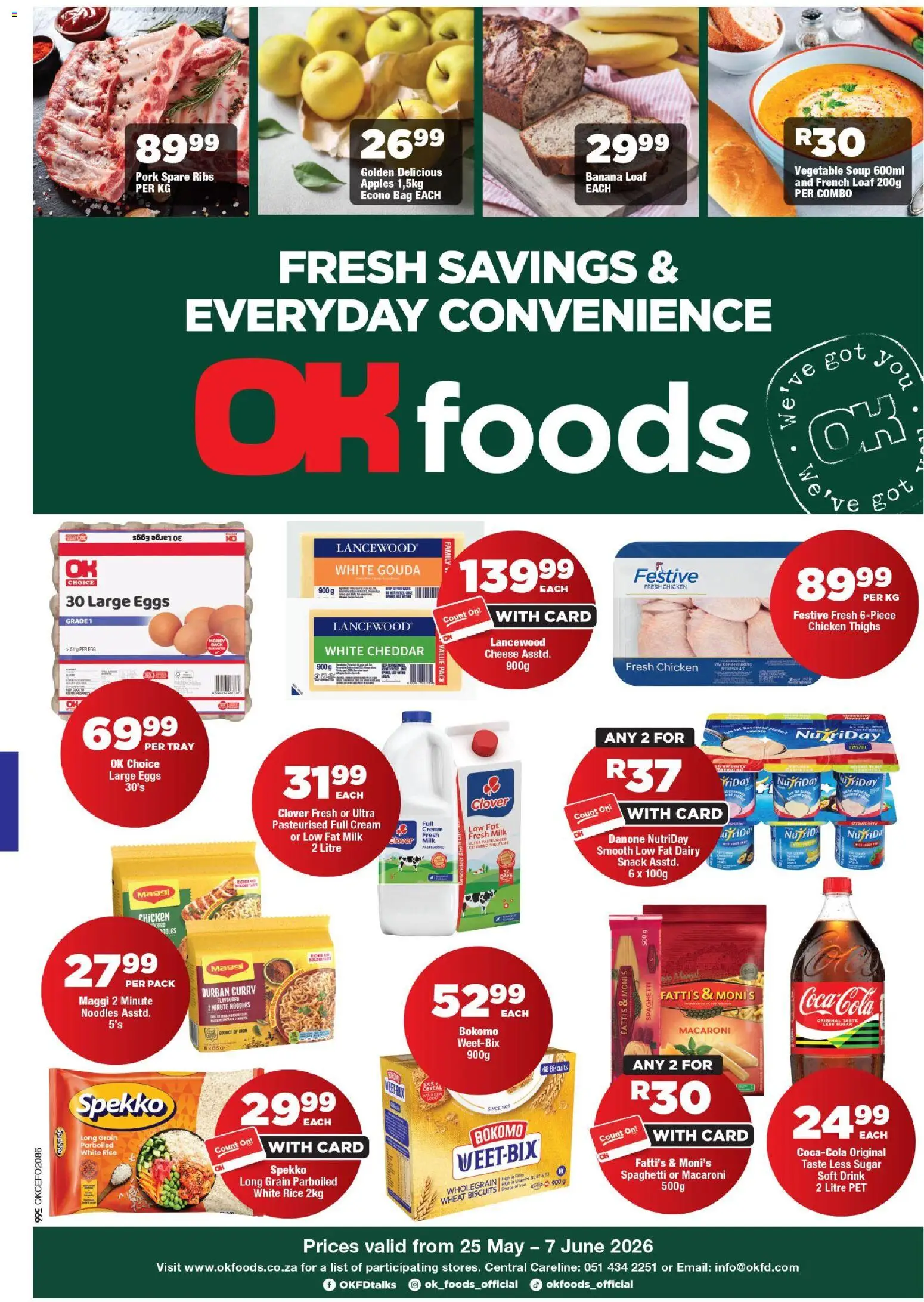 Preview of OK Foods flyer valid from 25/05/2026