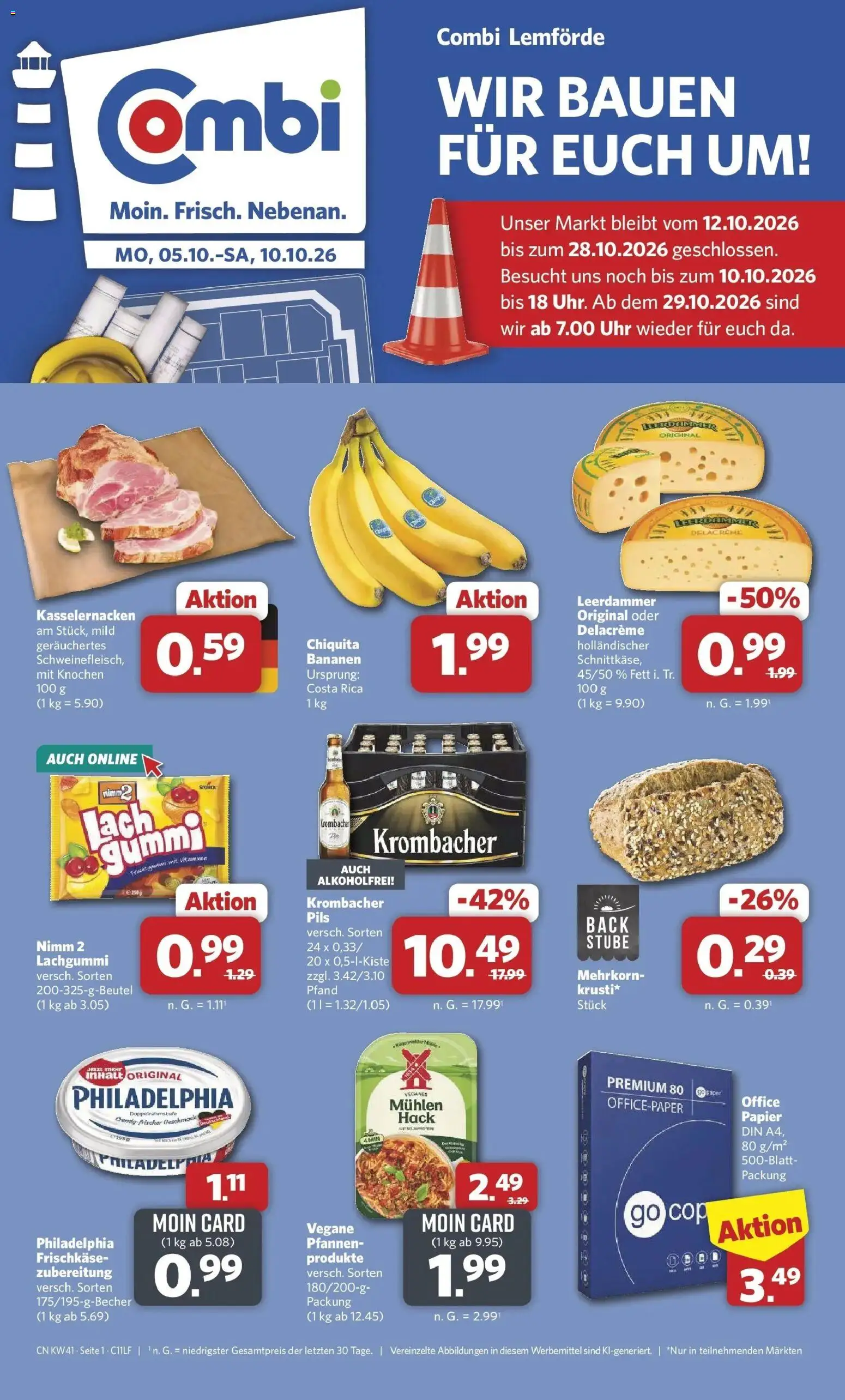Vorschau von dem Prospekt des Geschäftes Combi, gültig ab dem 05.10.2026