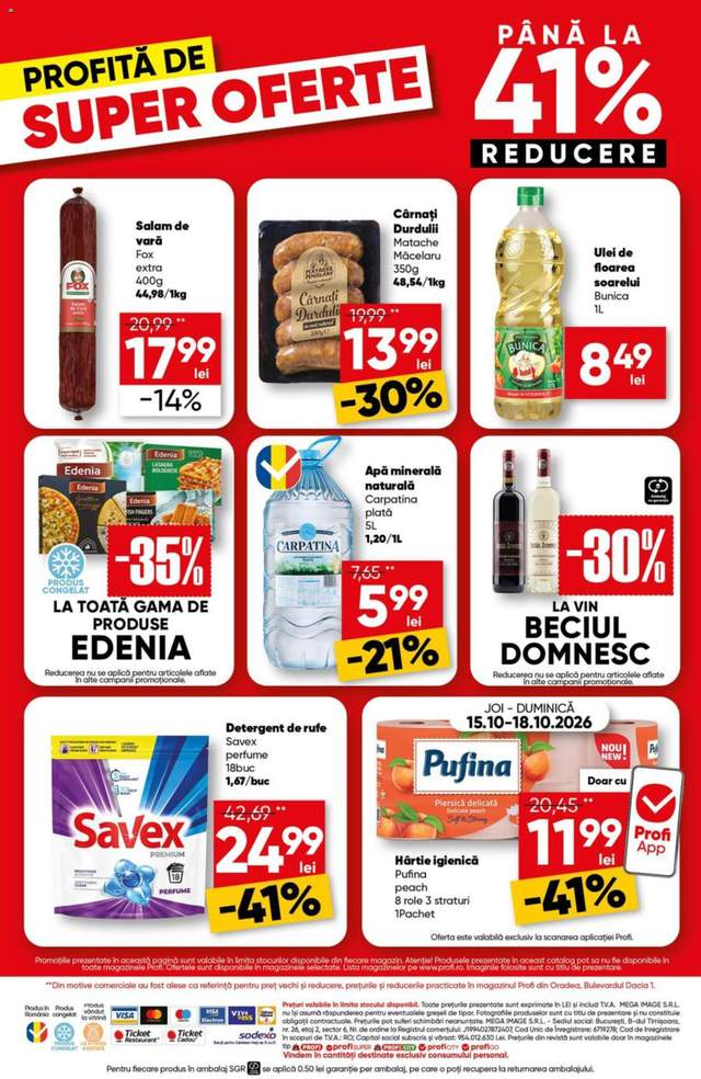 Noul catalog Profi de la 15.10.