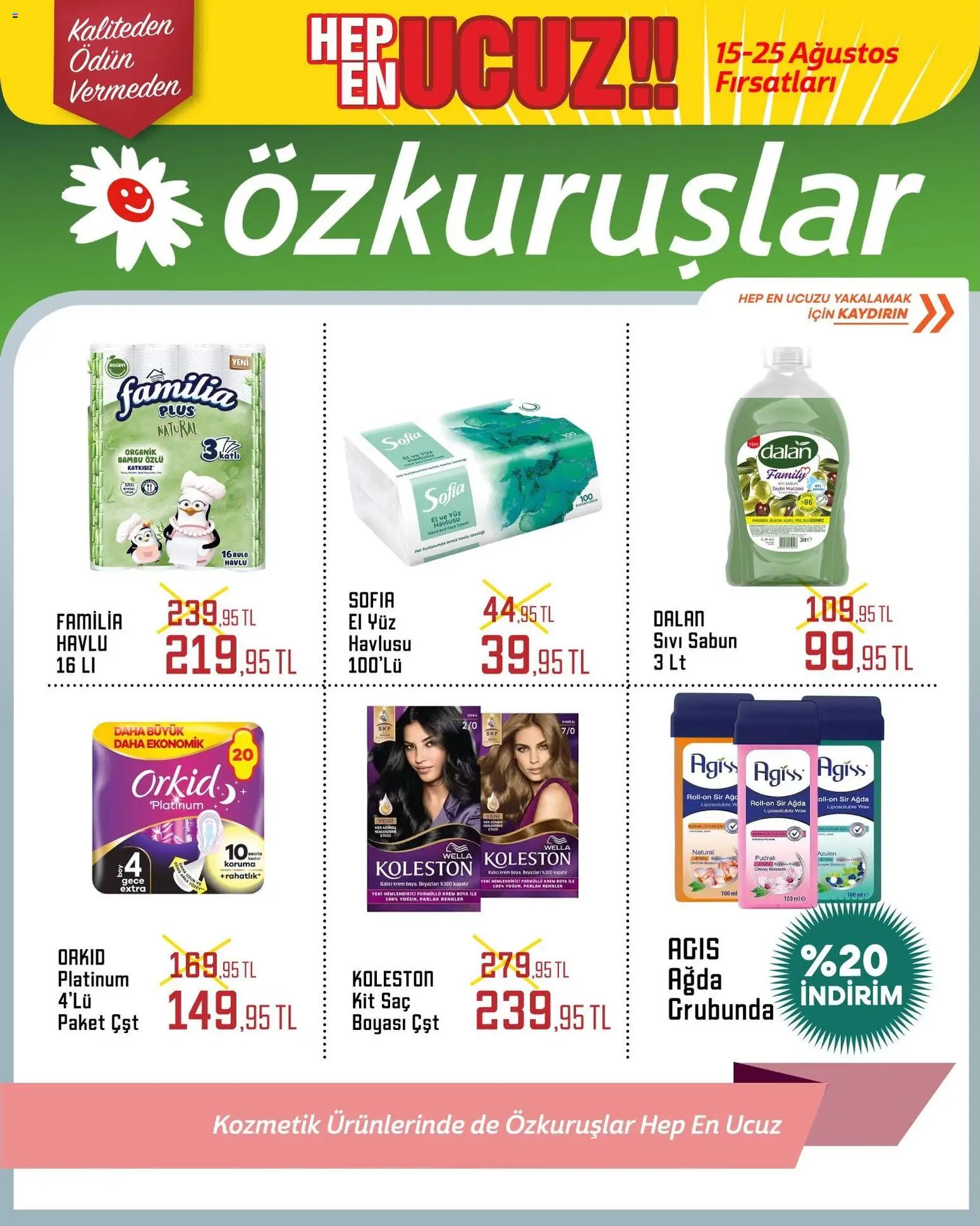 Özkuruşlar Özkuruşlar Katalog 15.08.2026 - Broşürünün önizlemesi