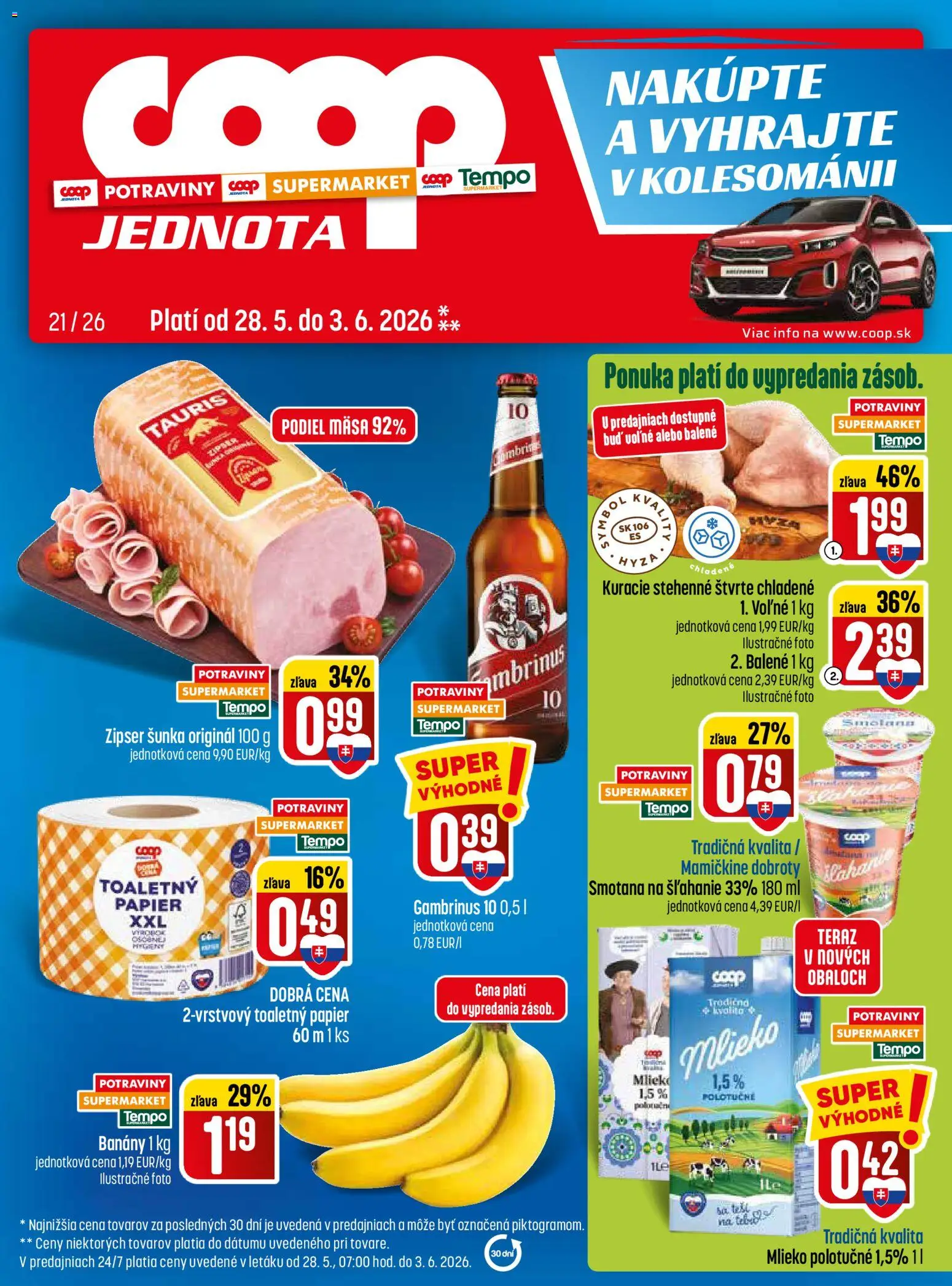 Náhľad COOP Jednota letáku platného od 28.05.2026