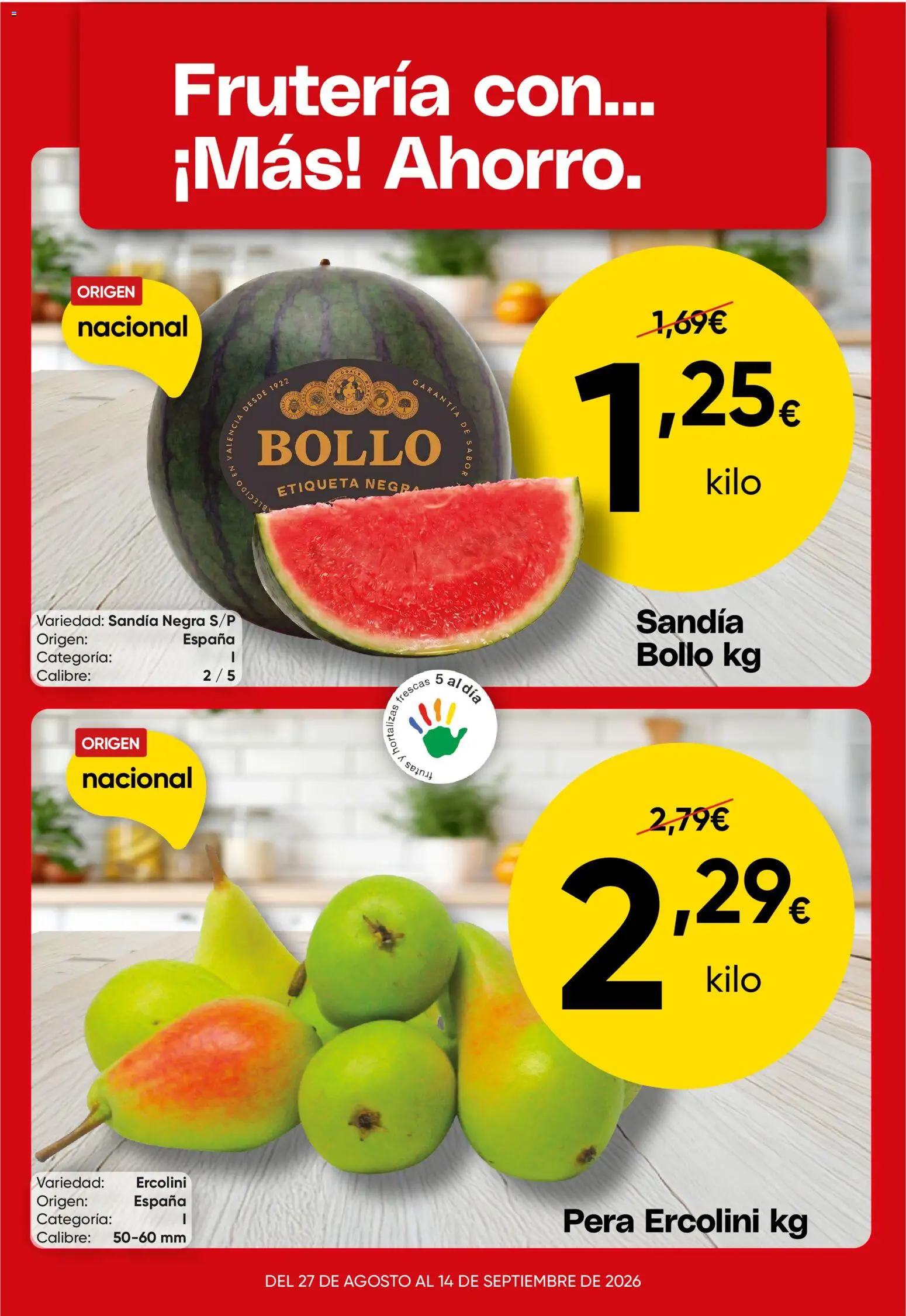 Vista previa del folleto de la tienda Froiz válido desde el 31/08/2026 