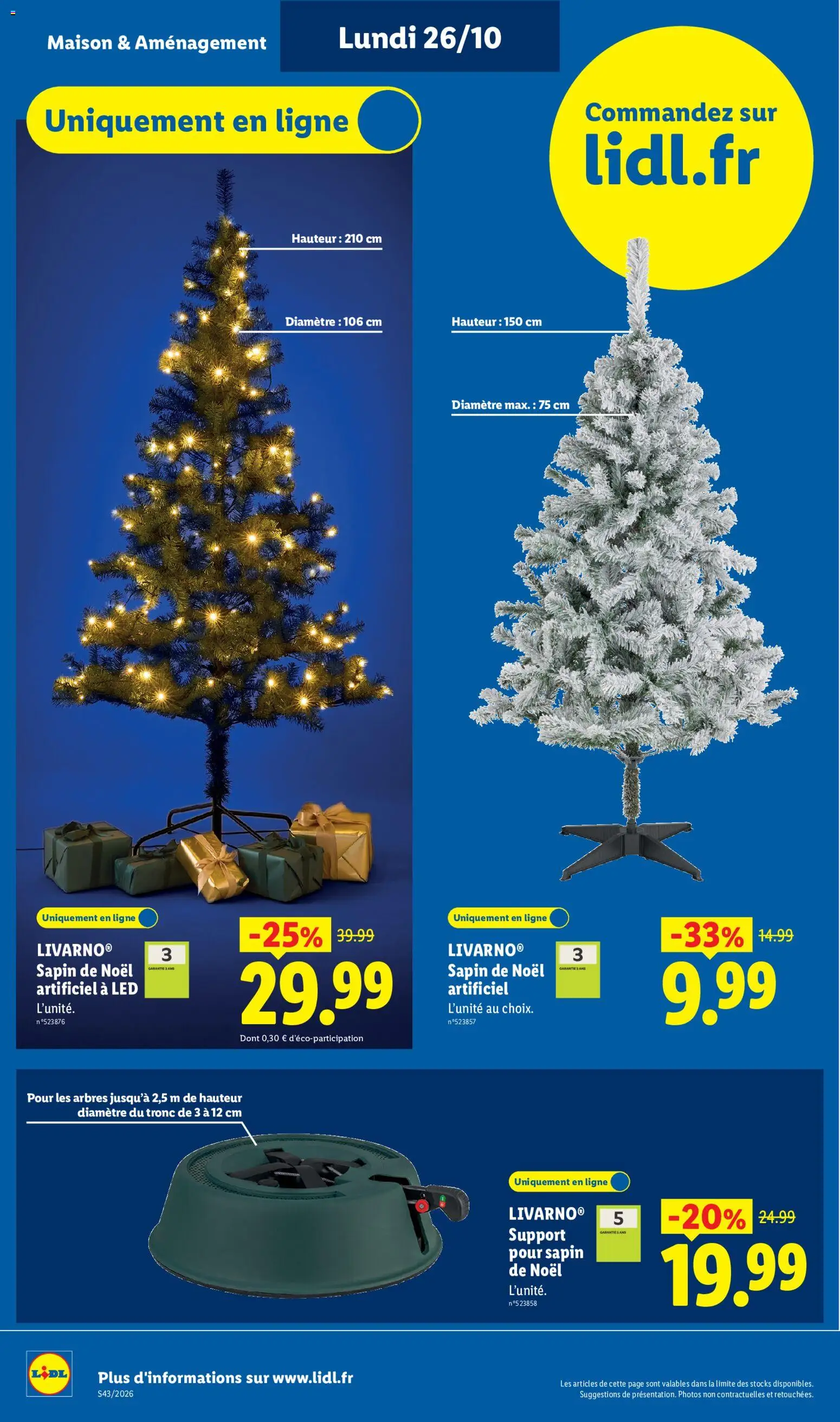 Prévisualisation de LIDL catalogue les bonnes affaires Exclu Web du magasin LIDL formulaire valide 26/10/2026