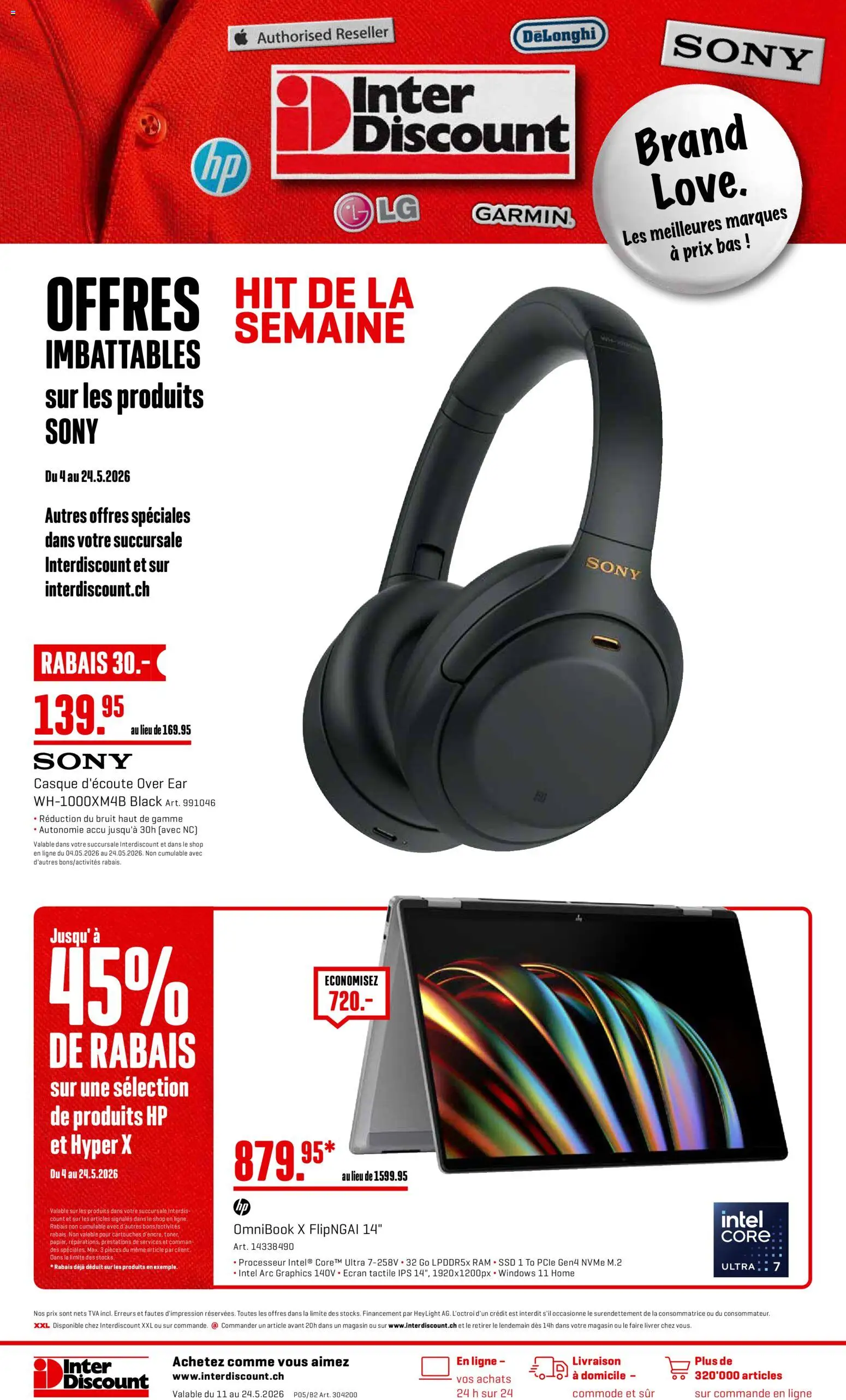Vorschau des Merkblatts Interdiscount aktionen Hit De La Semaine vom Shop Interdiscount gültig von 11.05.2026 bis 24.05.2026