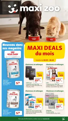 Voorbeeld van Maxi Zoo Publicité van winkel Maxi Zoo geldig vanaf 02/09/2026