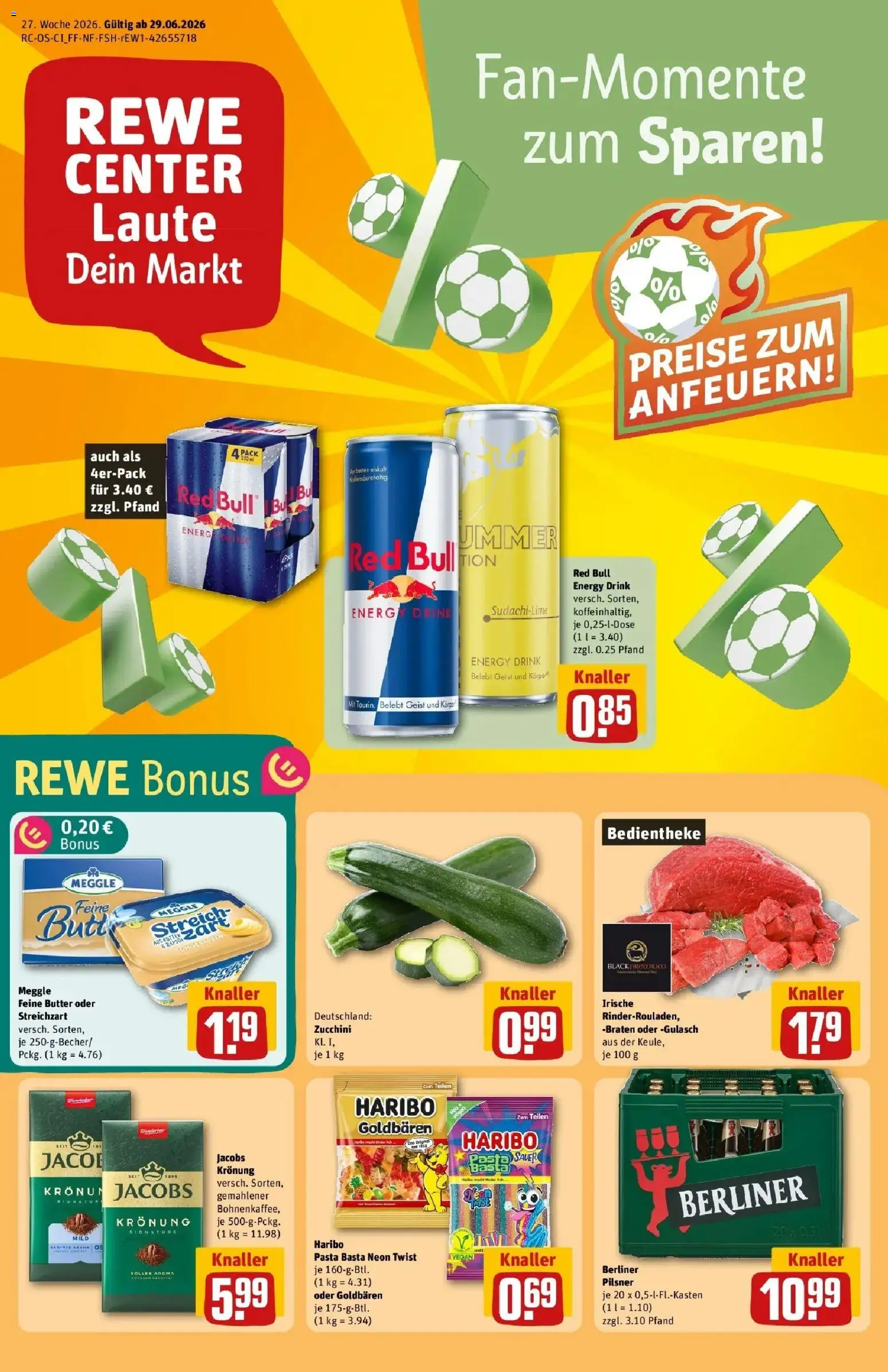 Vorschau von dem Prospekt des Geschäftes Rewe, gültig ab dem 29.06.2026