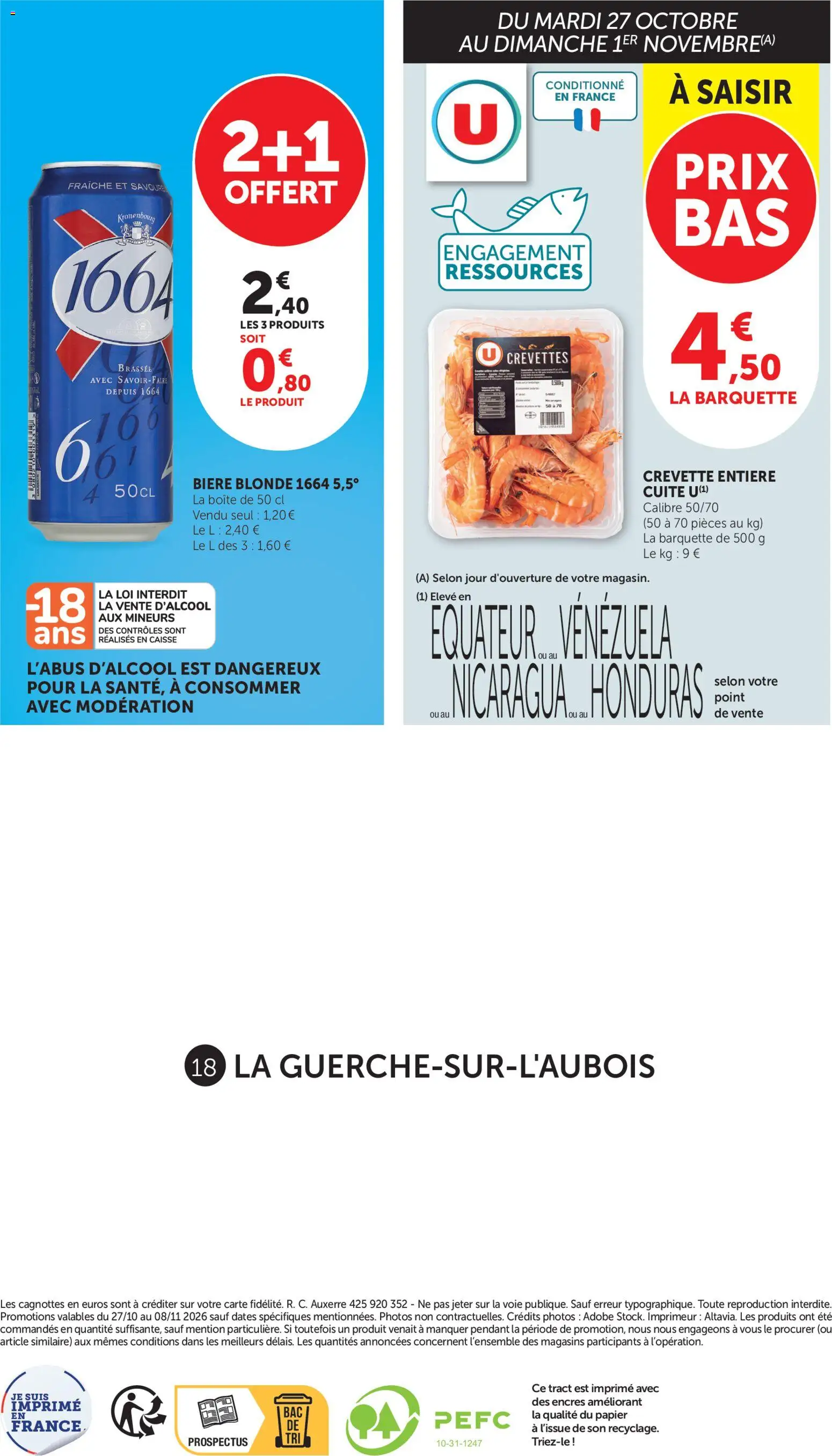 Prévisualisation de bi1 Catalogue du magasin bi1 formulaire valide 27/10/2026 - Bière, Crevette, Crevettes, Bière blonde, Biere blonde 1664