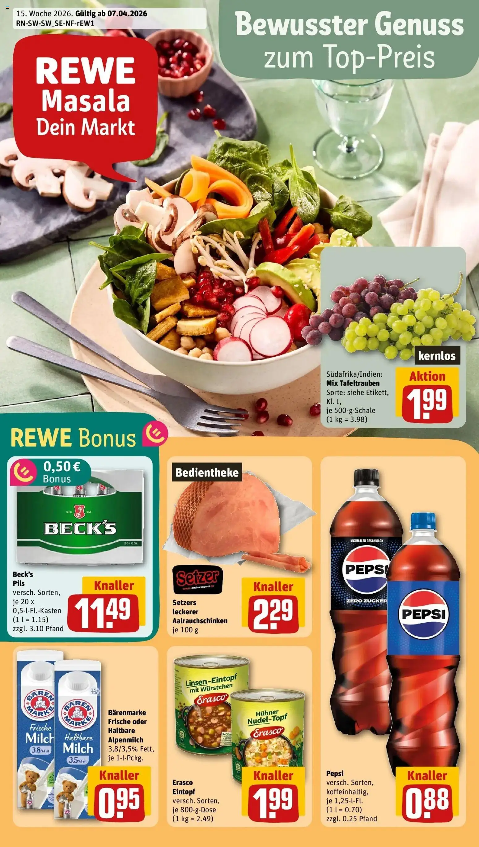 Vorschau von dem Prospekt des Geschäftes Rewe, gültig ab dem 05.04.2026