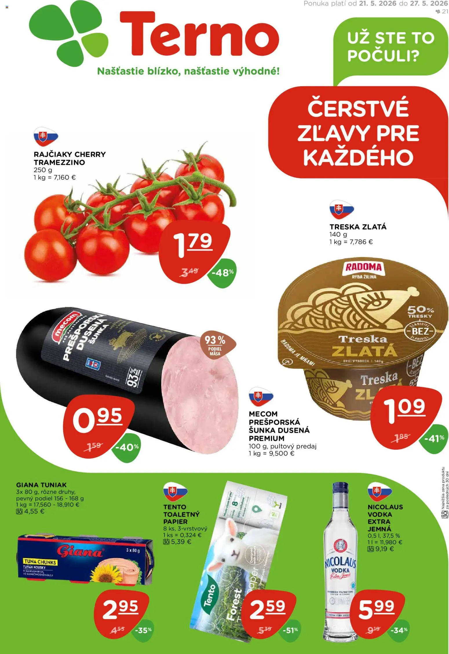 Náhľad Terno letáku platného od 21.05.2026
