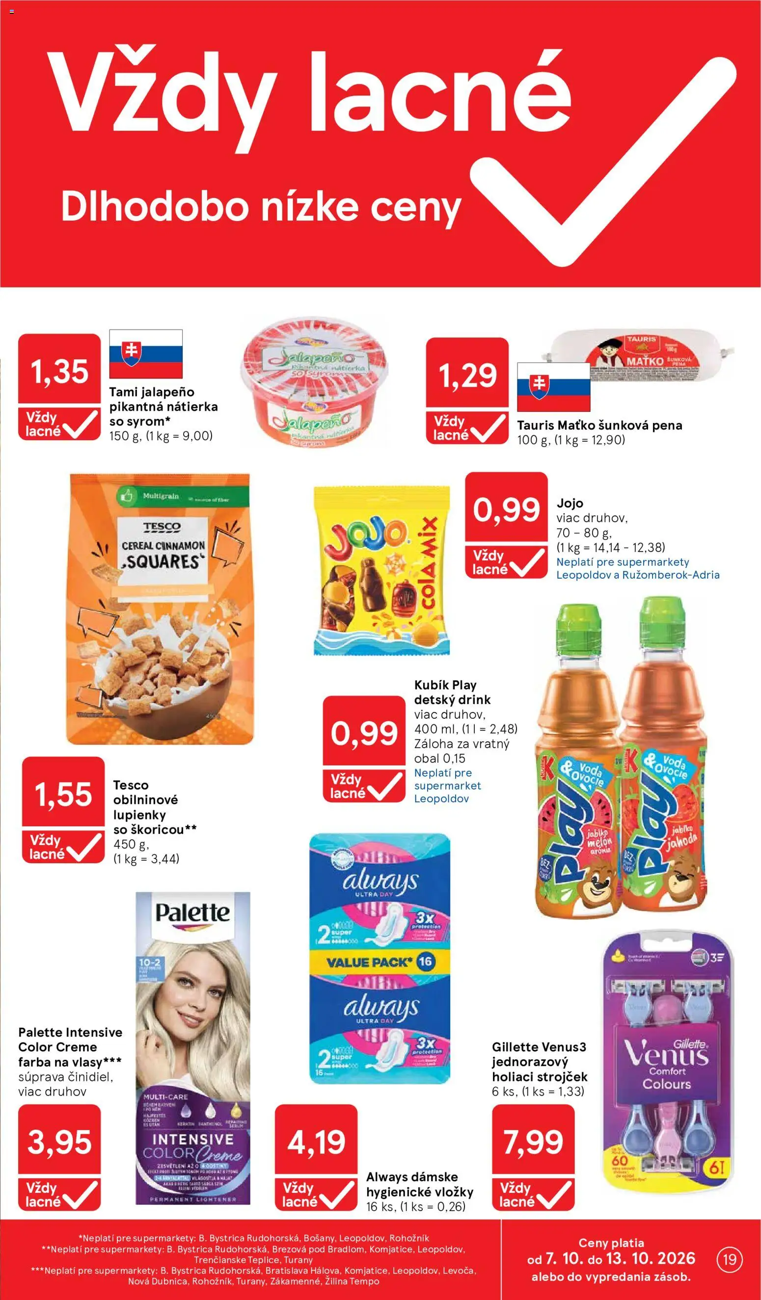 Náhľad Tesco letáku platného od 07.10.2026