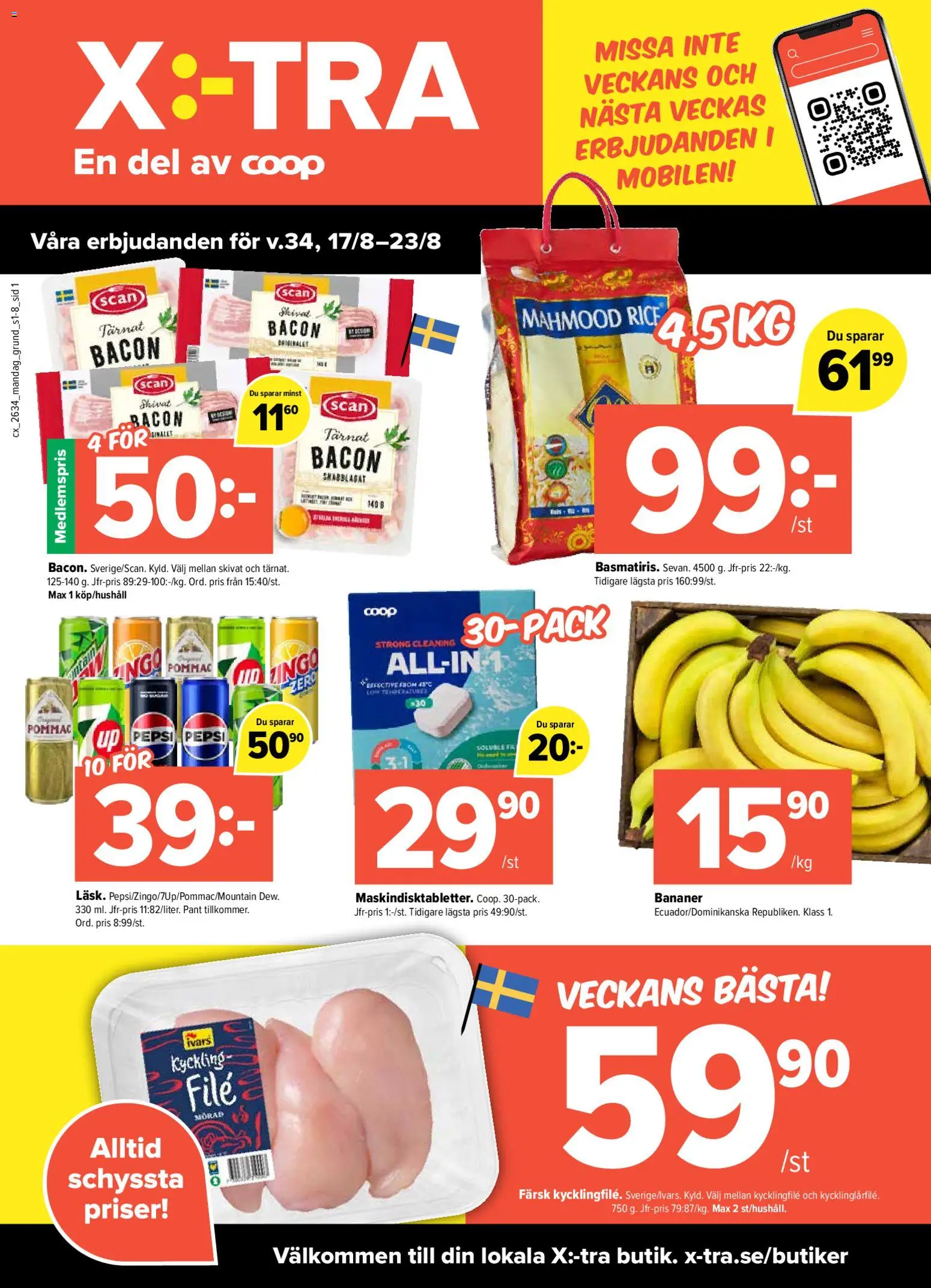 Förhandsgranska reklamblad Pekås erbjudanden från butik Pekås gäller från 17/08/2026