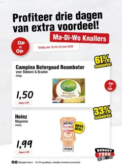 Voorbeeld van Budget Food folder - Madiwo van winkel Budget Food geldig vanaf 18-05-2026