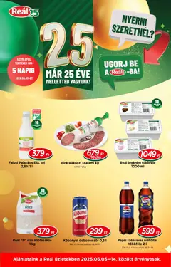Reál - Reál akciós újság megtekintése, amely érvényes 2026.06.03.-től