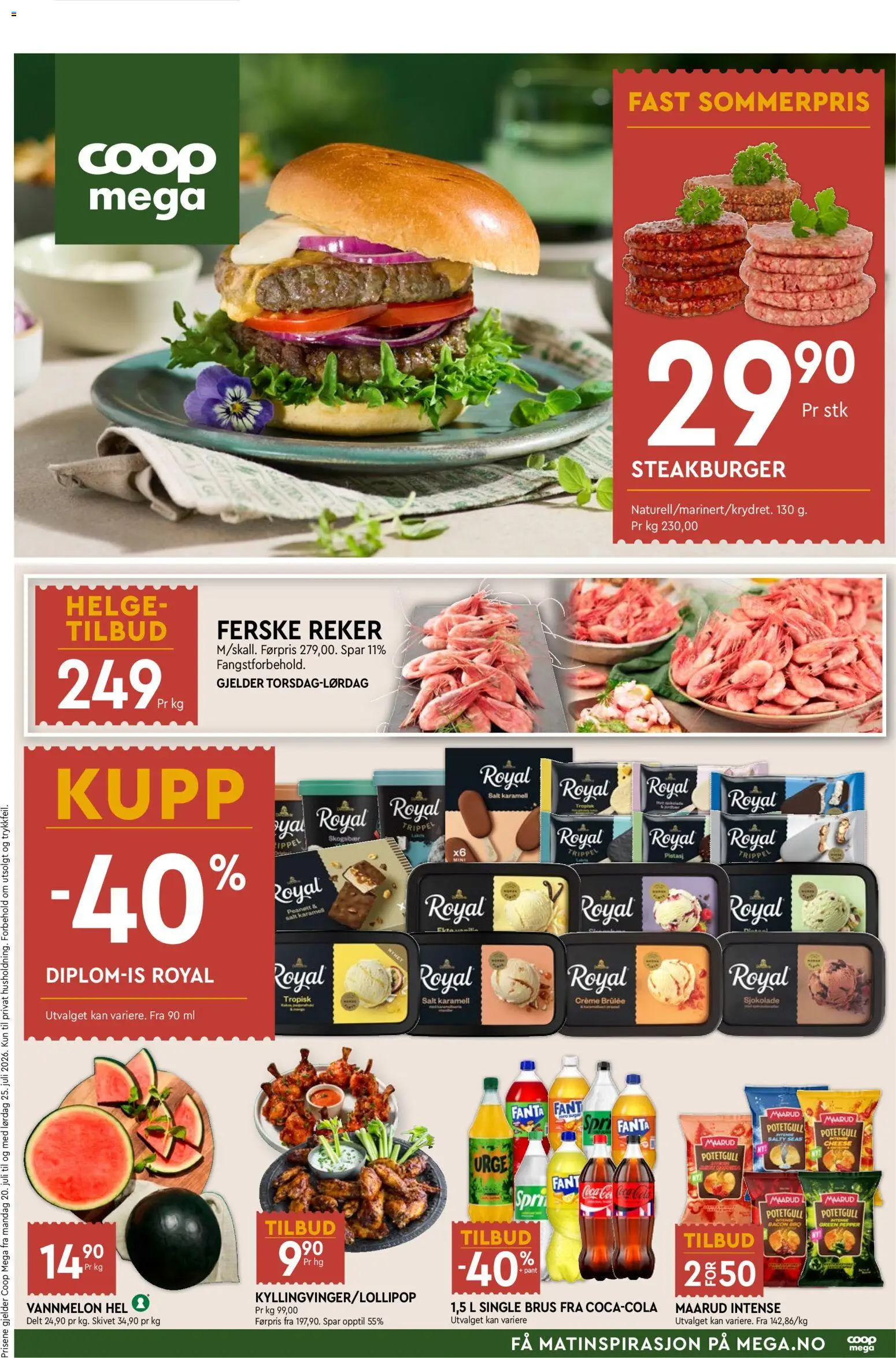 Forhåndsvis Coop Mega kundeavis fra butikk Coop Mega gyldig fra 20/07/2026