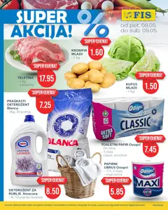 Pregled letka FIS super akcija trgovine FIS vrijedi od 08.05.2026