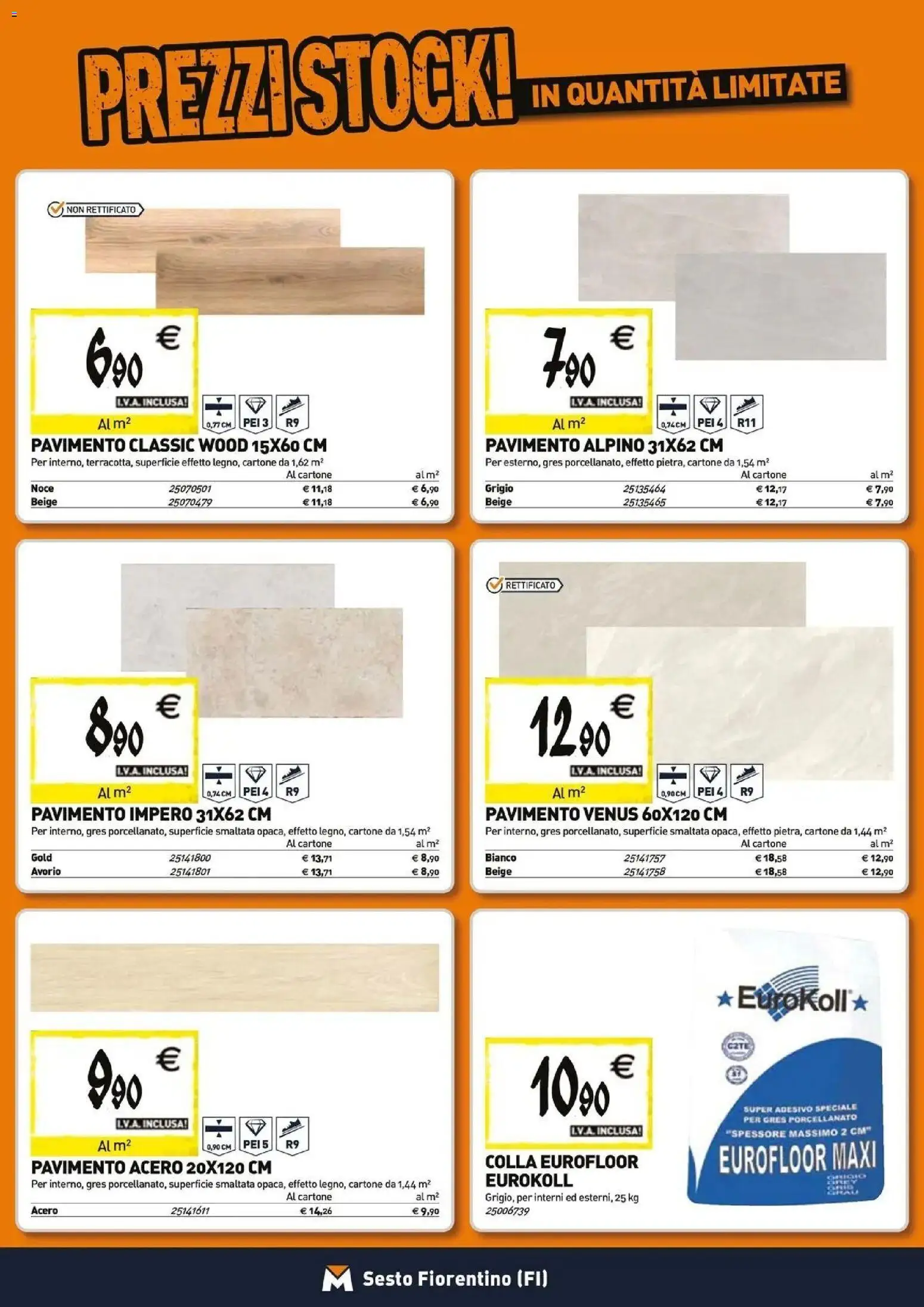 Anteprima dell'opuscolo TECNOMAT catalogo Sesto Fiorentino dal negozio TECNOMAT valido da 27/08/2026 - Pavimento, Colla