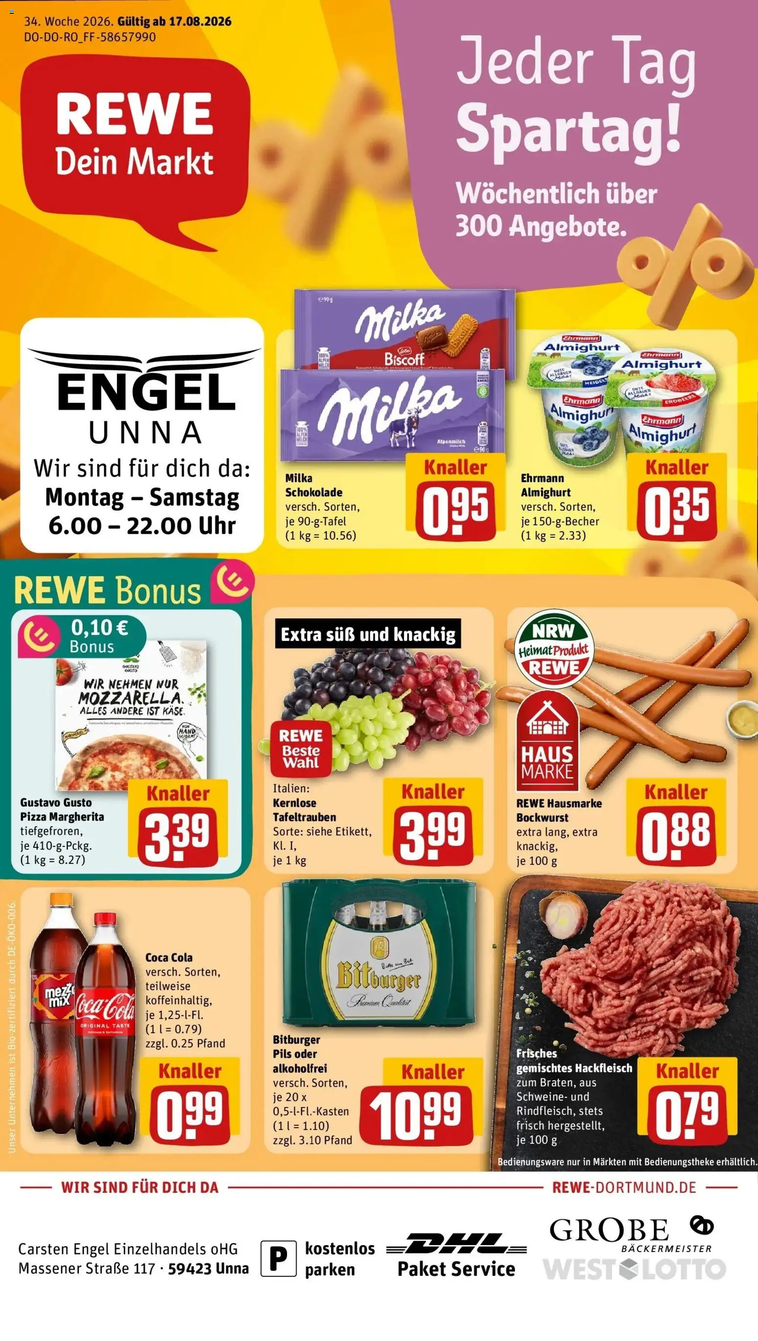 Vorschau von dem Prospekt des Geschäftes Rewe, gültig ab dem 17.08.2026