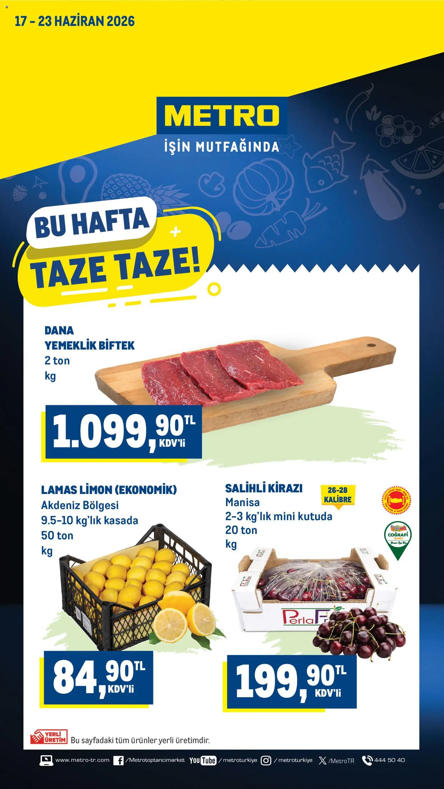 Metro Metro Katalog 17.06.2026 - Broşürünün önizlemesi - Limon