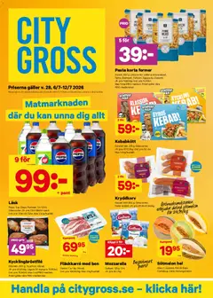 Förhandsgranska reklamblad City Gross erbjudanden från butik City Gross gäller från 06/07/2026