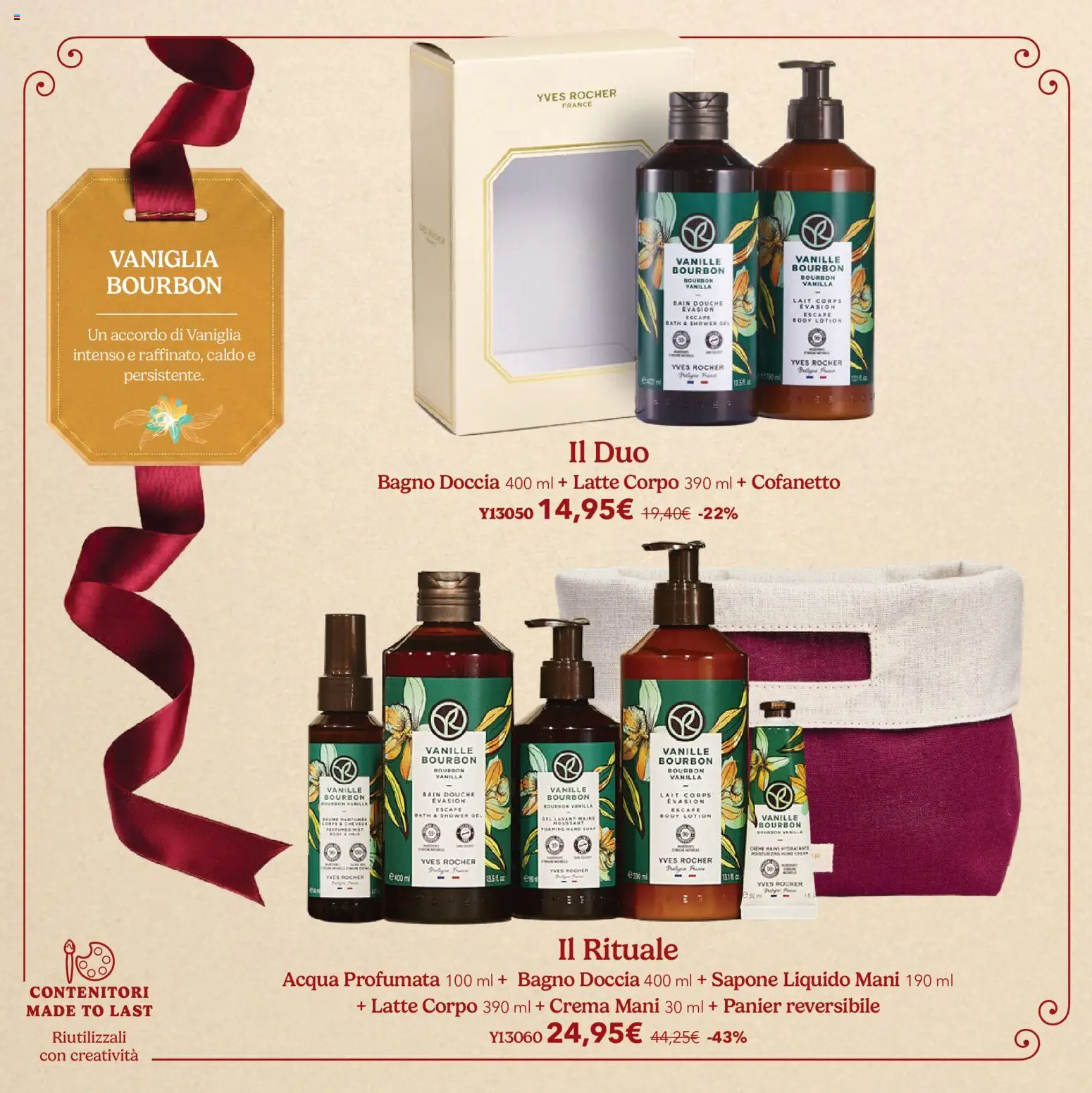 Anteprima dell'opuscolo Yves Rocher catalogo L'atelier Dei Desideri dal negozio Yves Rocher valido da 20/10/2026 - Acqua, Crema, Bagno, Latte, Doccia, Bourbon, Vaniglia, Sapone