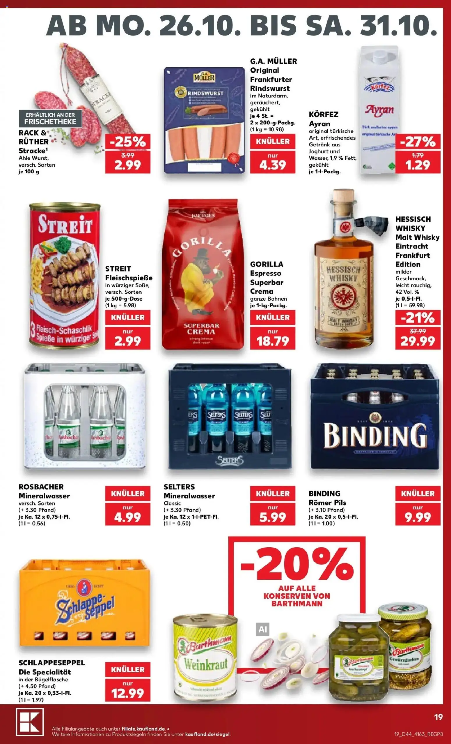 Vorschau von dem Prospekt des Geschäftes Kaufland, gültig ab dem 26.10.2026