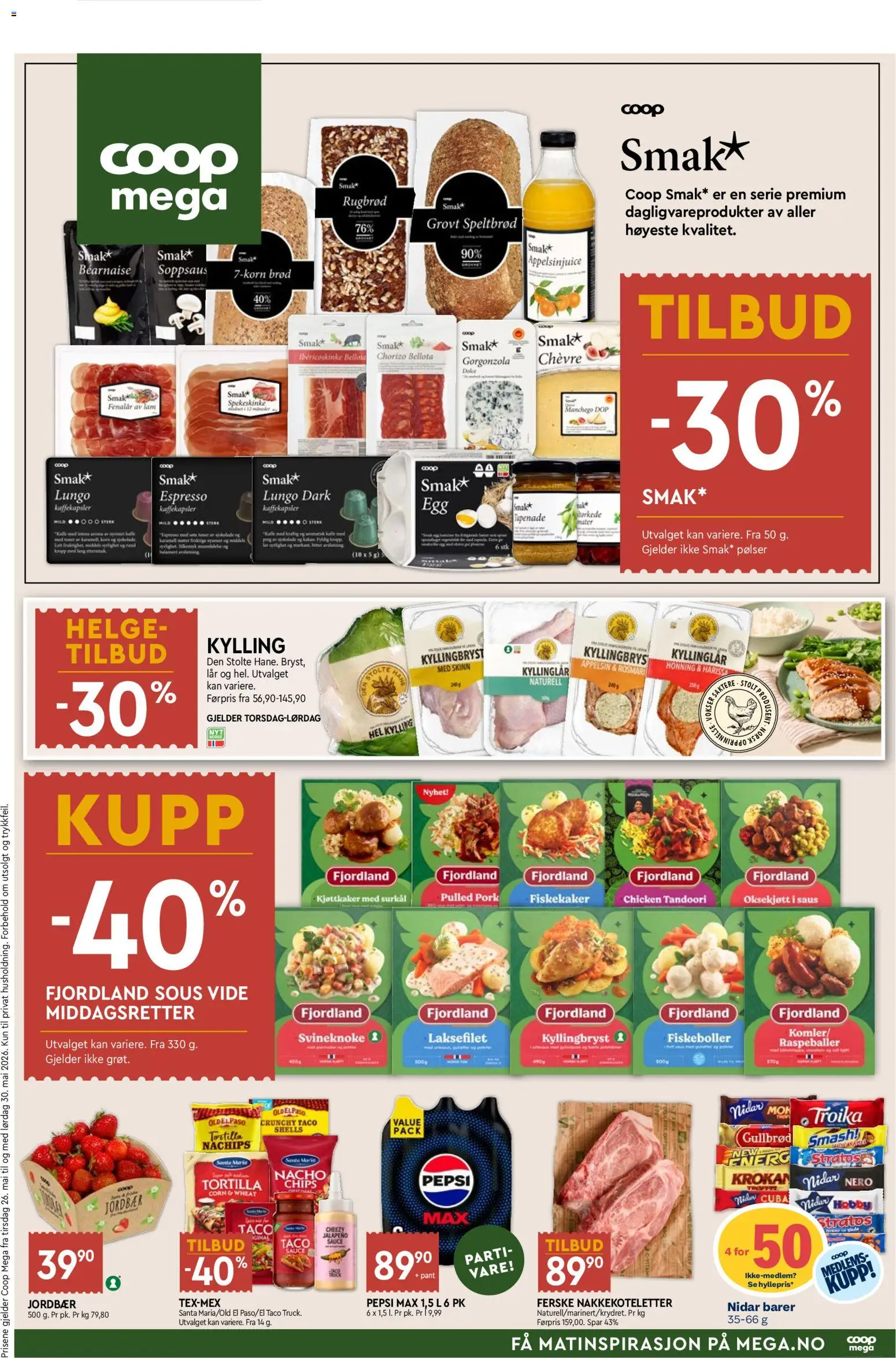 Forhåndsvis Coop Mega kundeavis fra butikk Coop Mega gyldig fra 25/05/2026