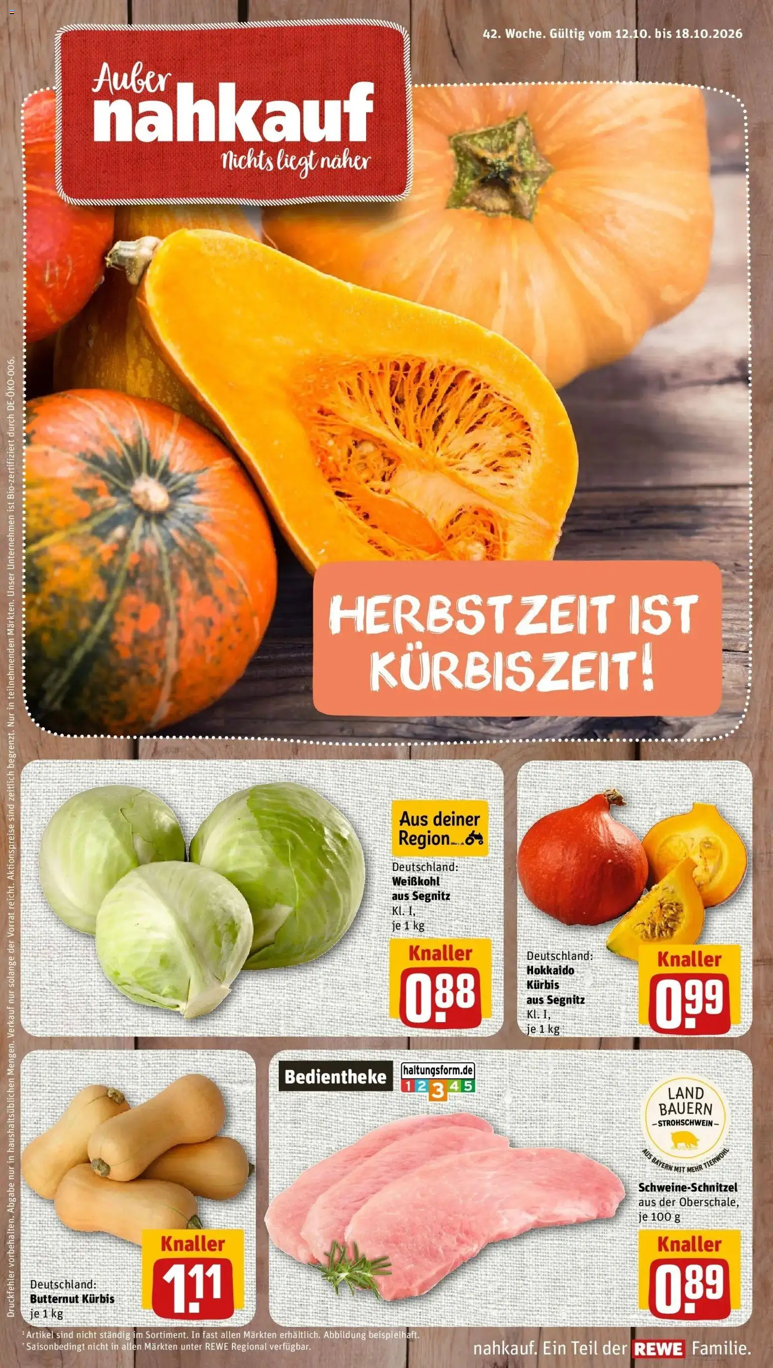 Vorschau von dem Prospekt des Geschäftes Rewe, gültig ab dem 12.10.2026