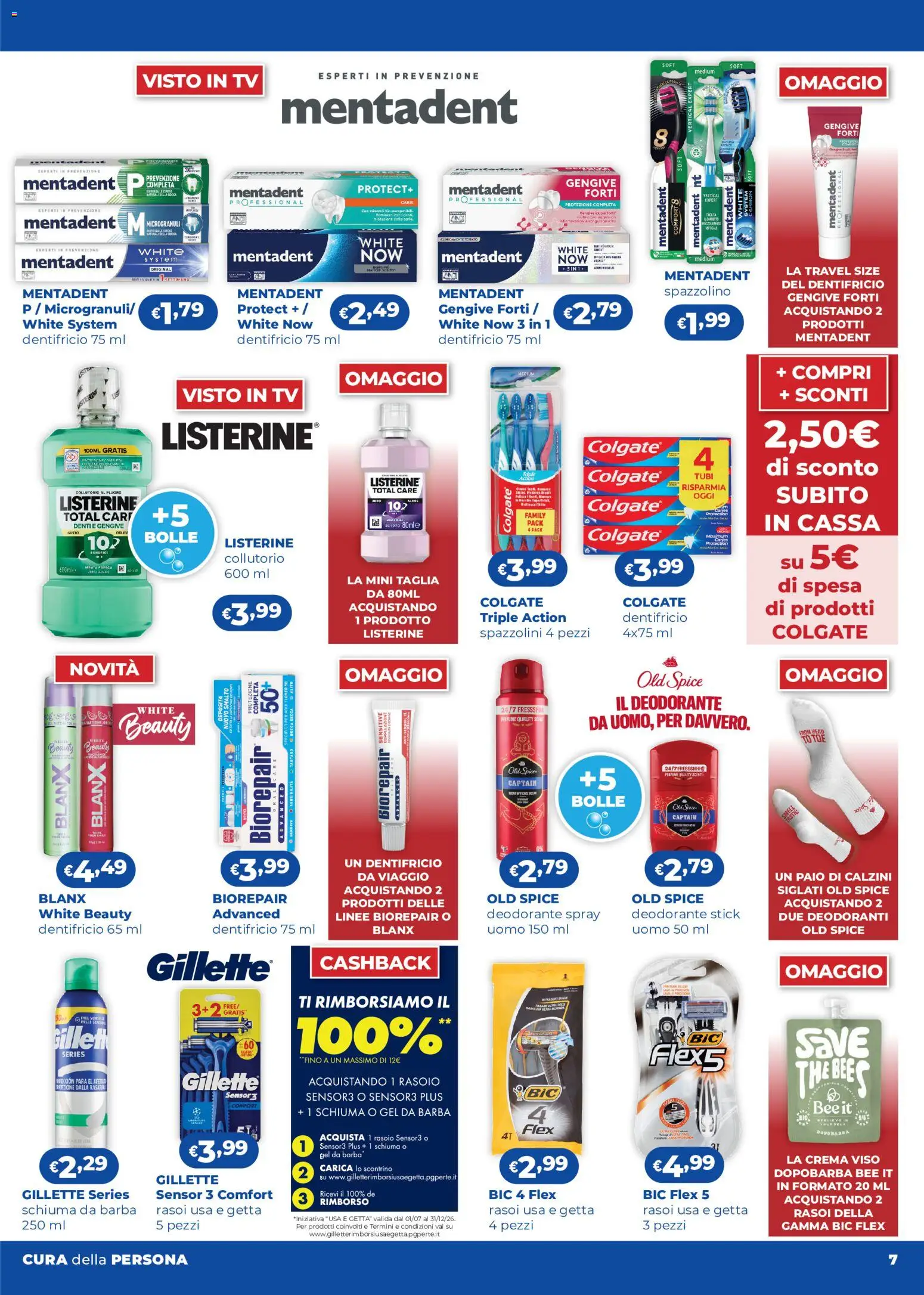 Anteprima dell'opuscolo Acqua e Sapone volantino 12/2026 dal negozio Acqua e Sapone valido da 03/09/2026 - TV, Collutorio, Calzini, Schiuma, Spazzolino, Listerine, Schiuma da barba, Dopobarba