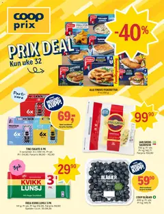 Forhåndsvis Coop Prix kundeavis fra butikk Coop Prix gyldig fra 03/08/2026