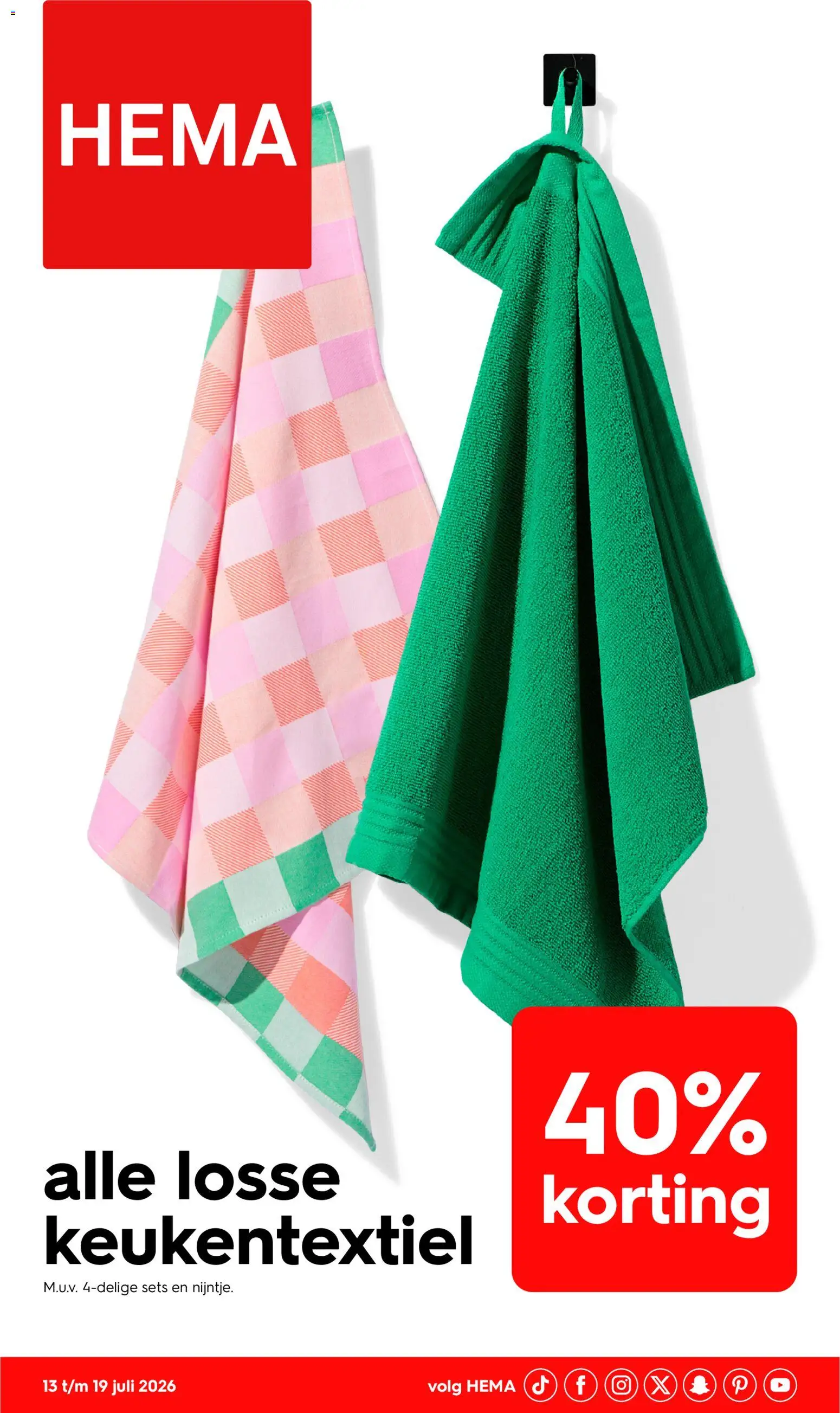 Voorbeeld van Hema Folder / Publicité van winkel Hema geldig vanaf 13/07/2026